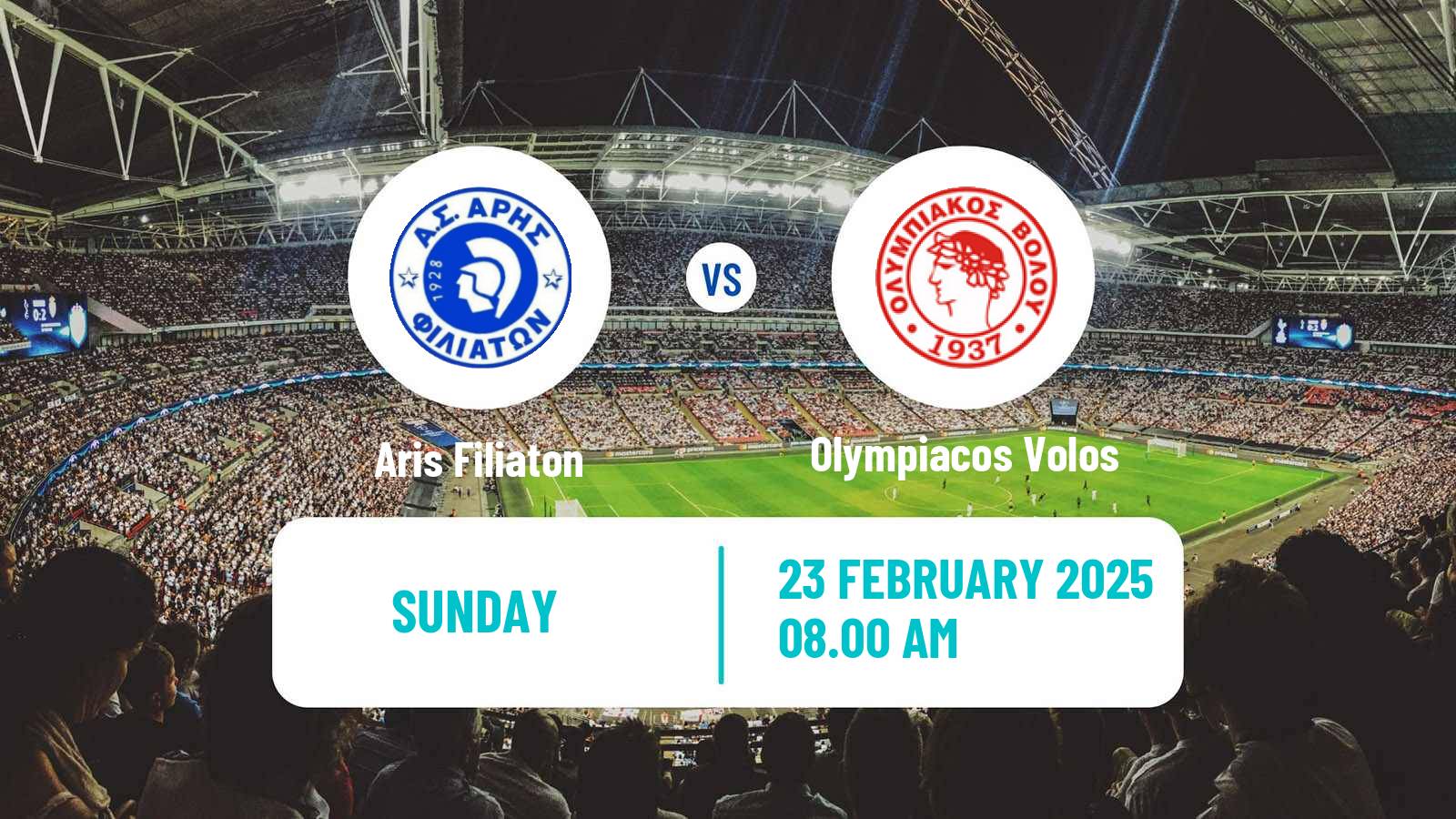 Soccer Greek Gamma Ethniki - Group 2 Aris Filiaton - Olympiacos Volos