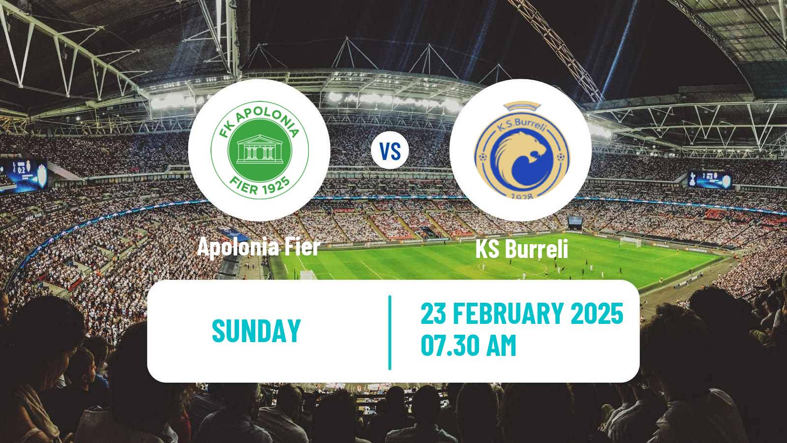 Soccer Albanian First Division Apolonia Fier - Burreli