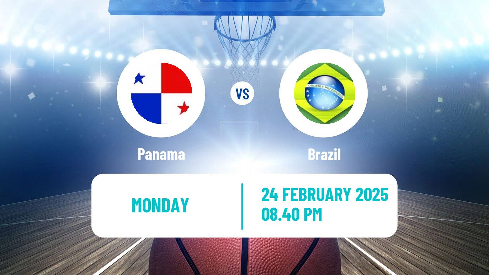 Basketball AmeriCup Basketball Panama - Brazil