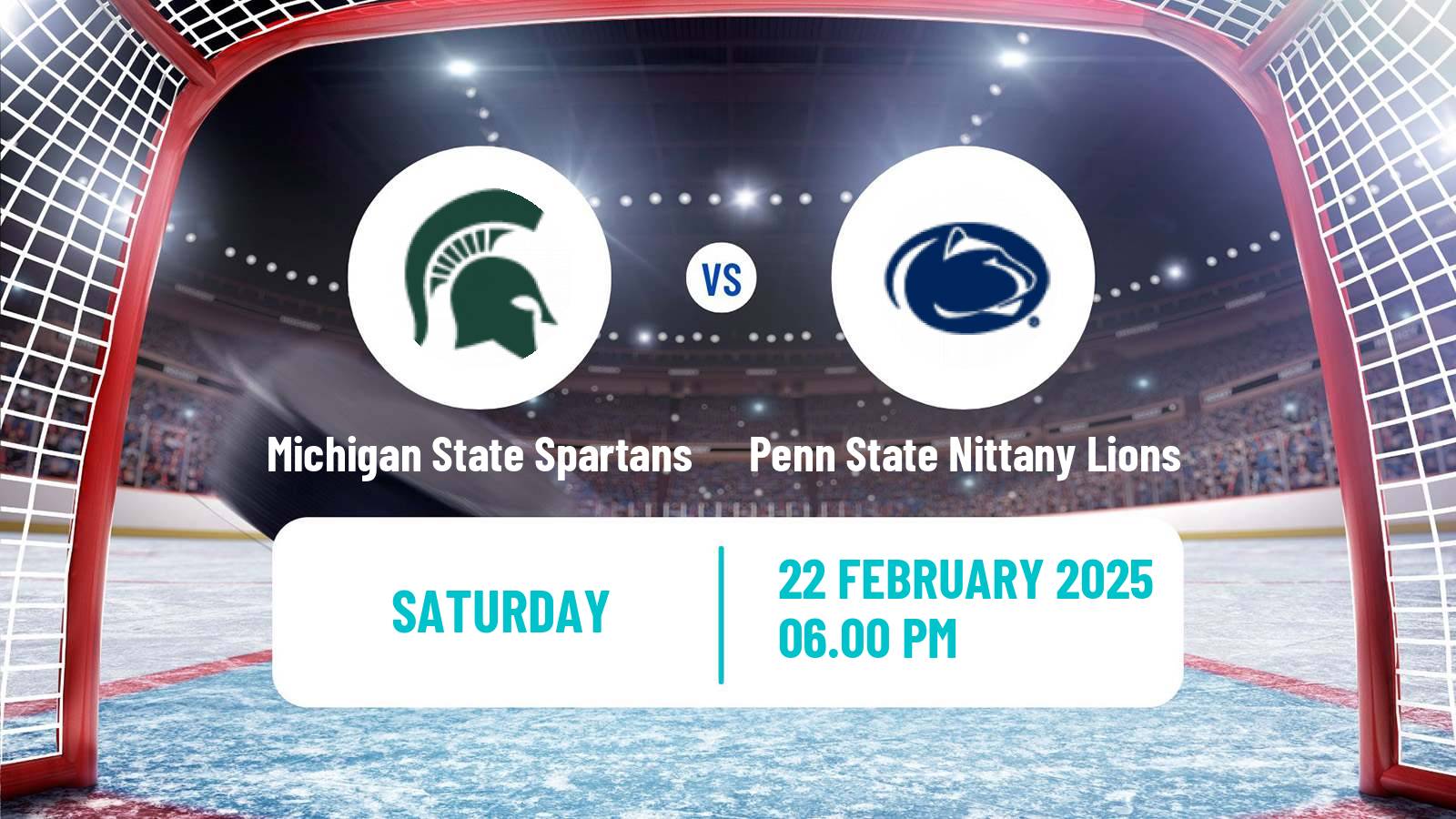 Hockey NCAA Hockey Michigan State Spartans - Penn State Nittany Lions