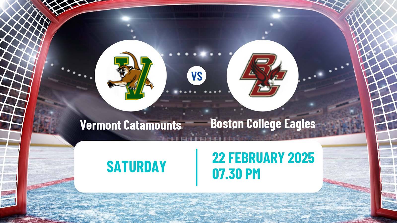 Hockey NCAA Hockey Vermont Catamounts - Boston College Eagles