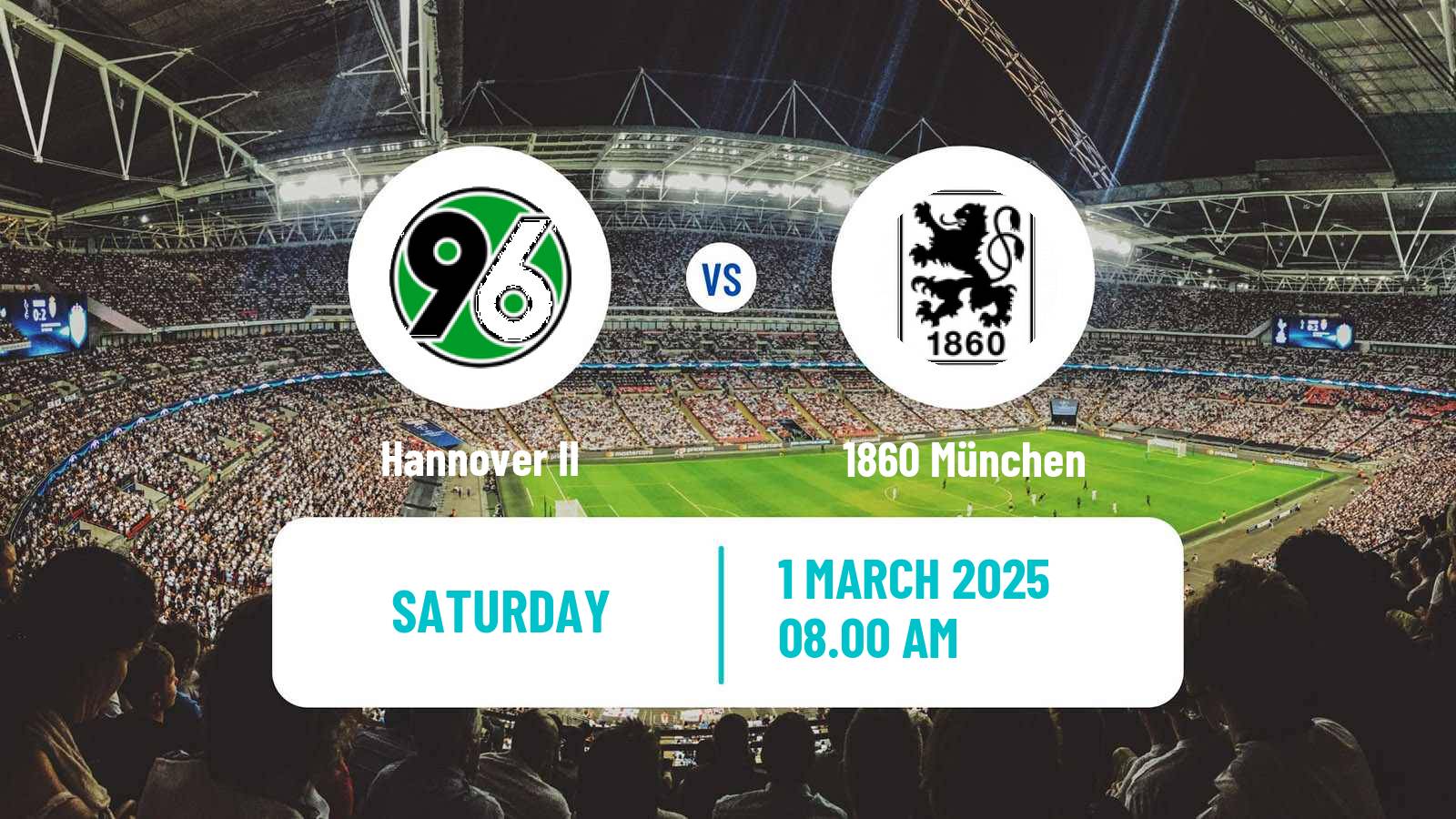Soccer German 3 Bundesliga Hannover II - 1860 München