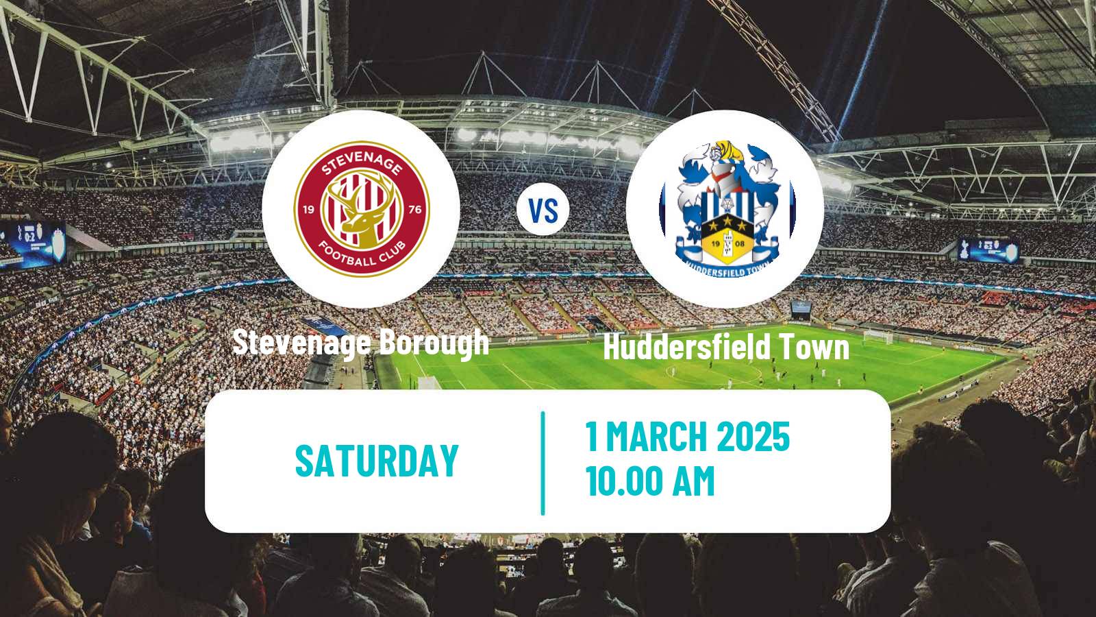 Soccer English League One Stevenage Borough - Huddersfield Town