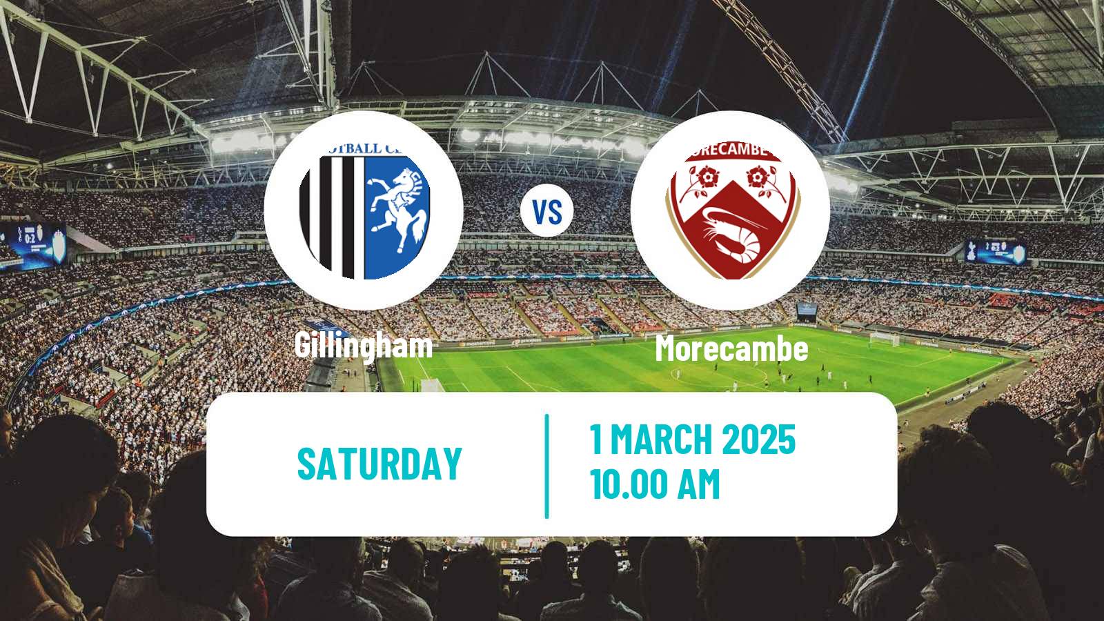 Soccer English League Two Gillingham - Morecambe