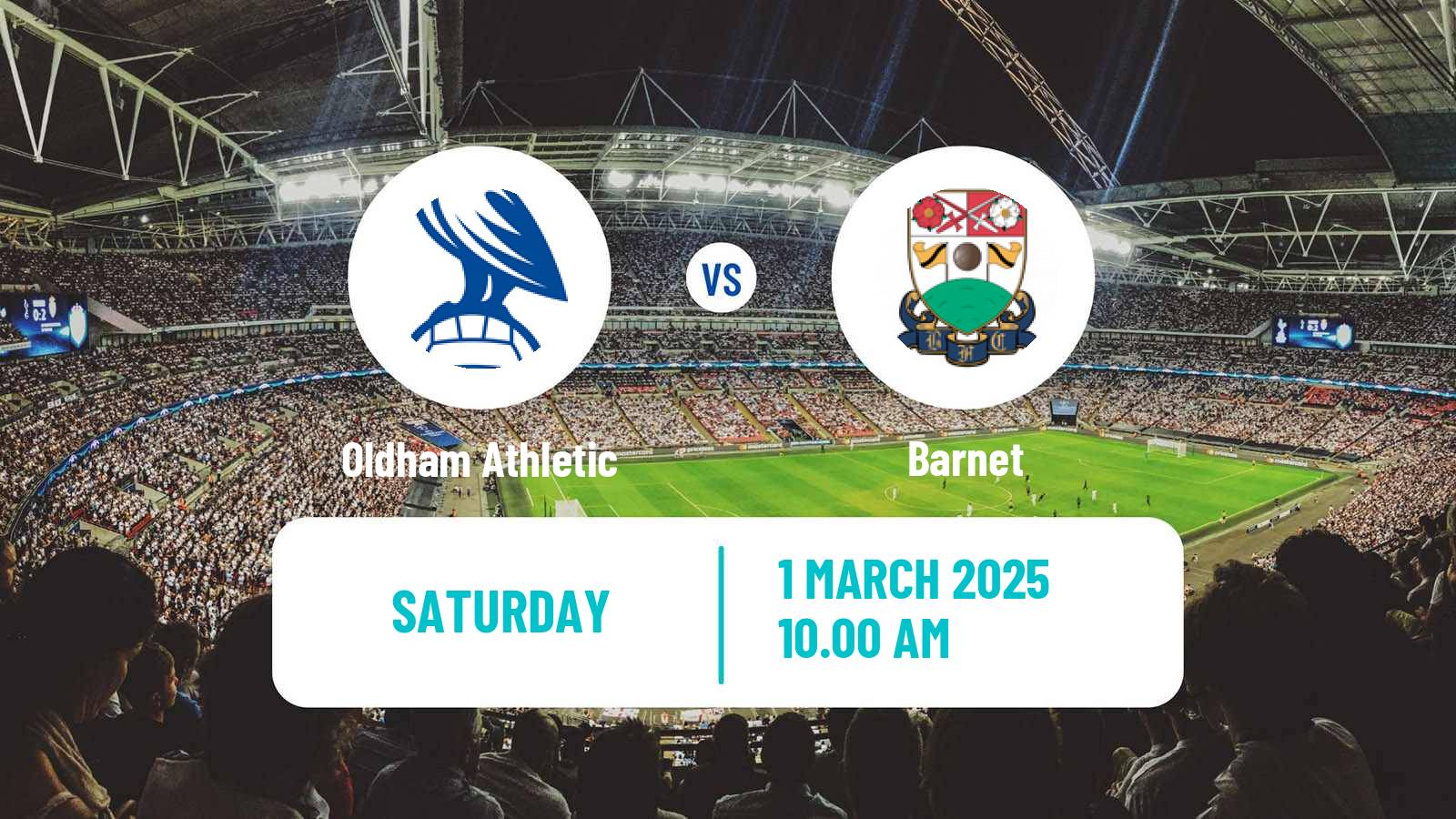 Soccer English National League Oldham Athletic - Barnet