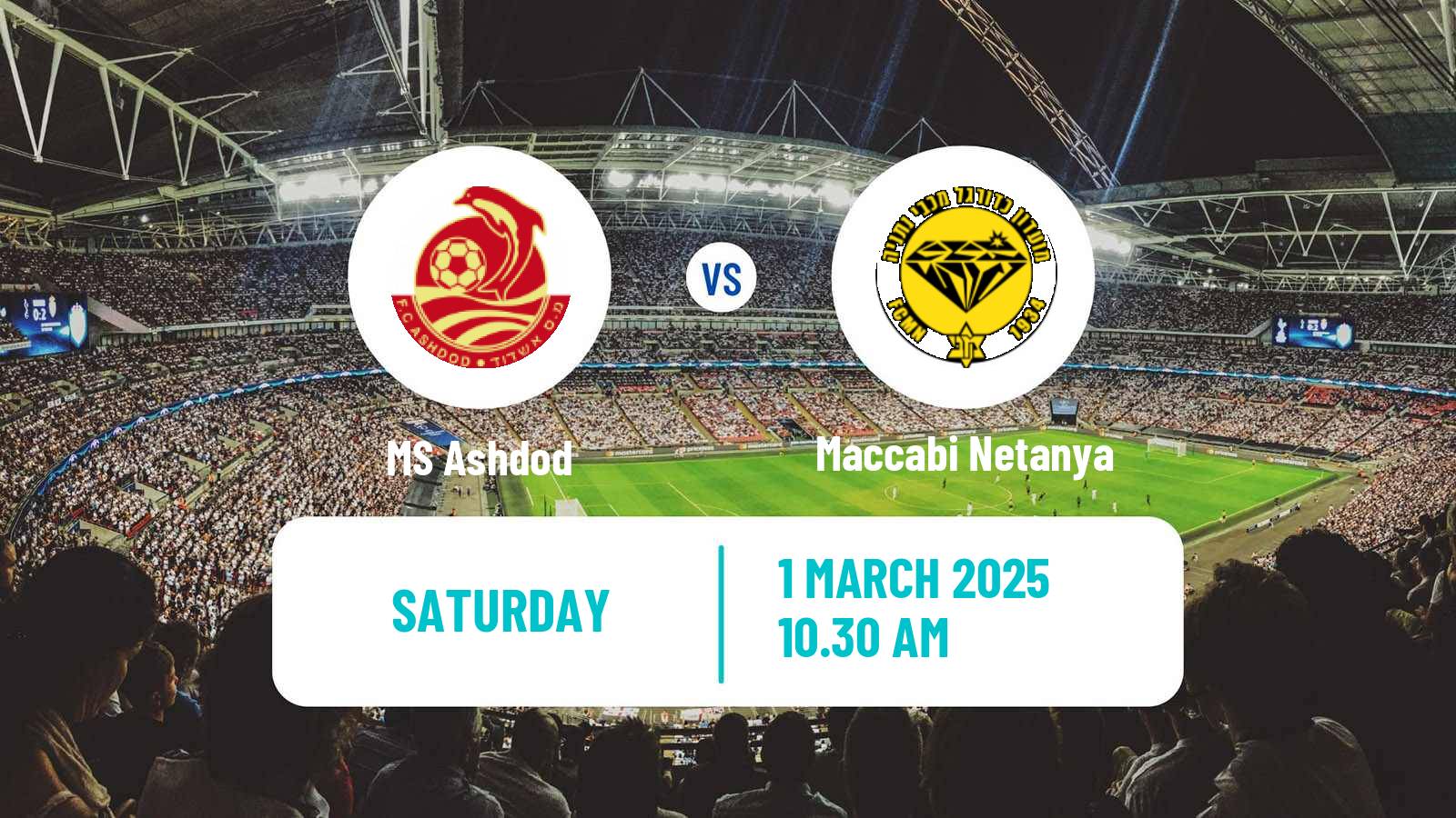 Soccer Israeli Ligat haAl MS Ashdod - Maccabi Netanya