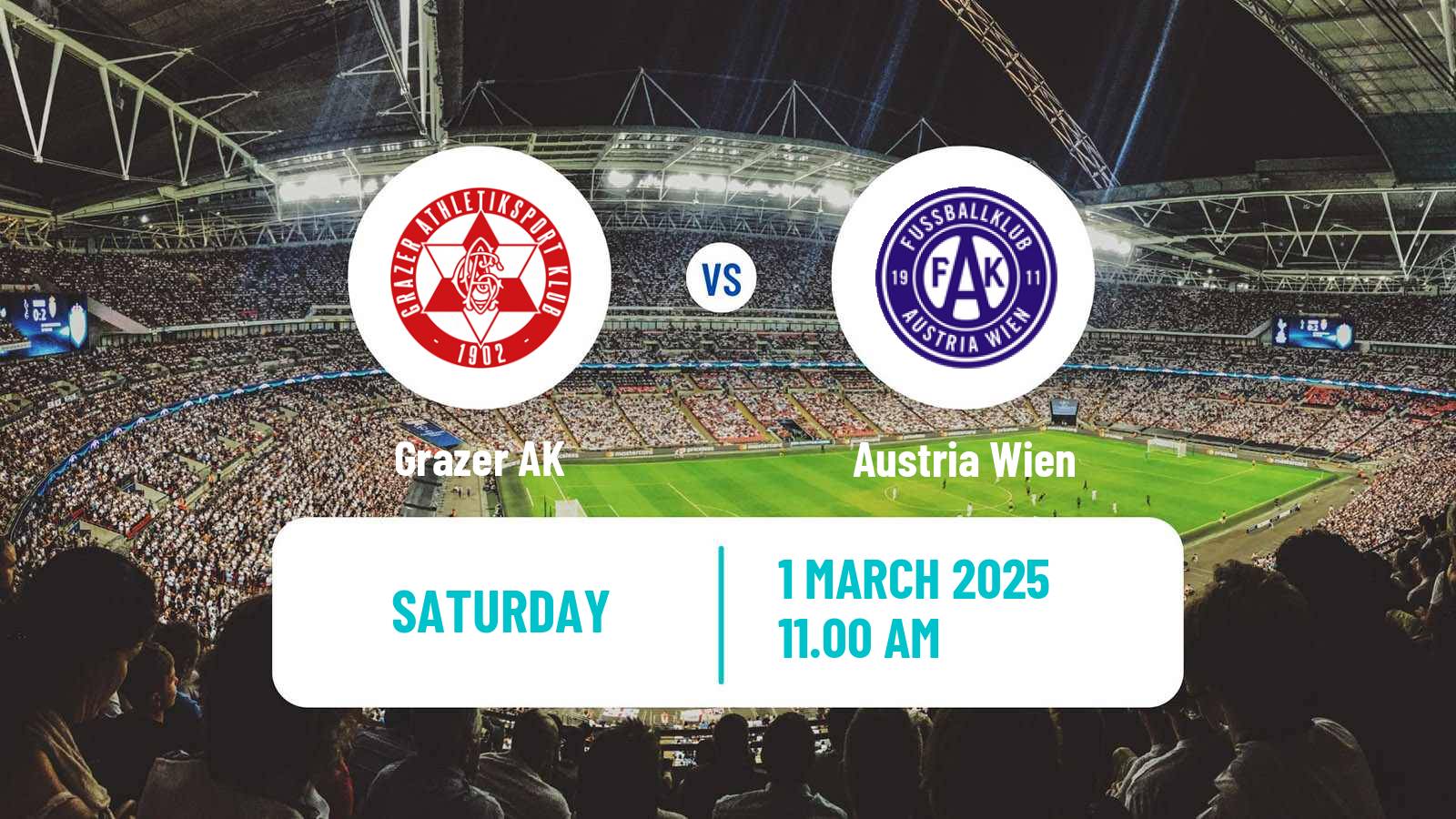 Soccer Austrian Bundesliga Grazer AK - Austria Wien