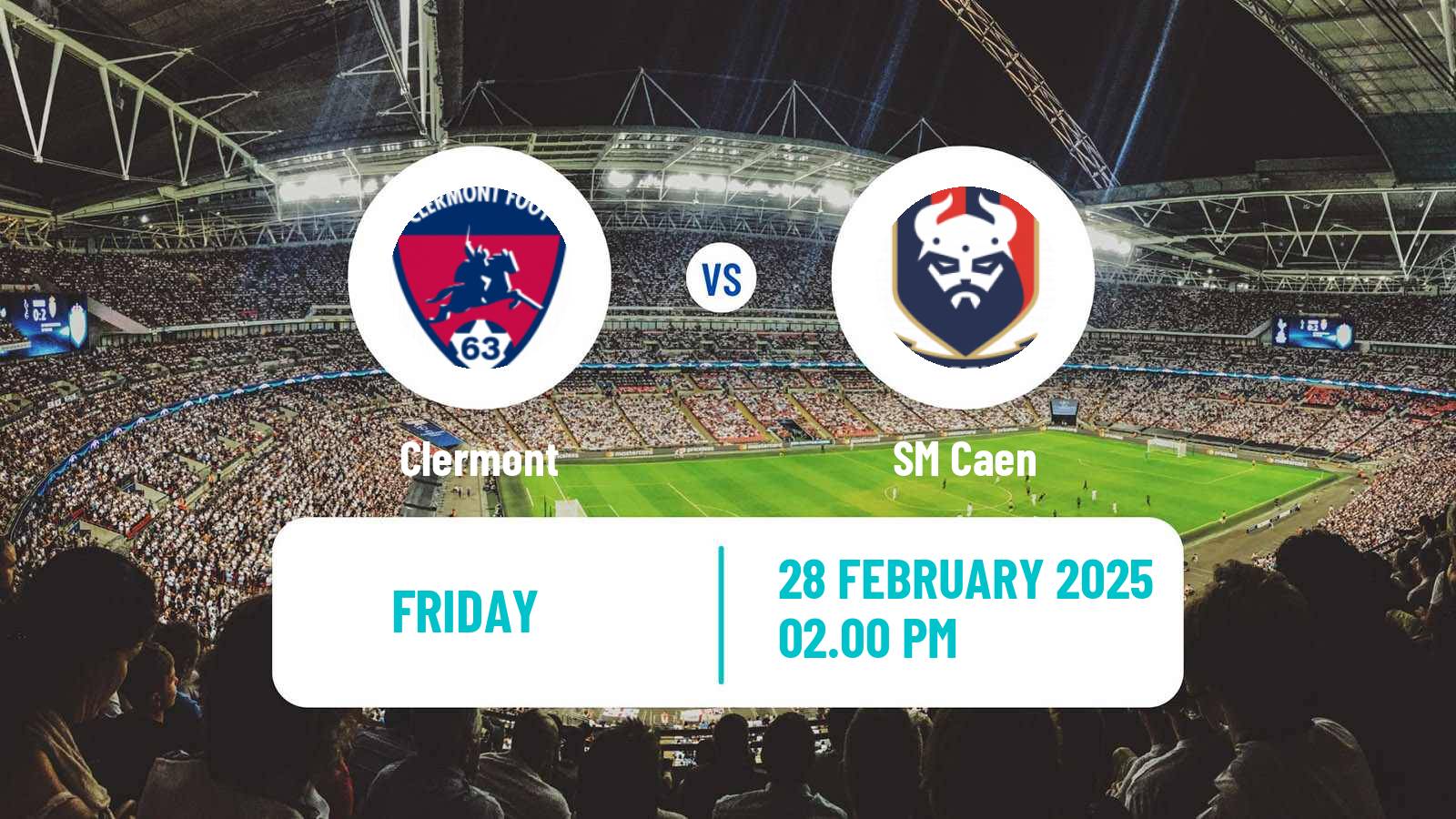 Football French Ligue 2 Clermont - Caen