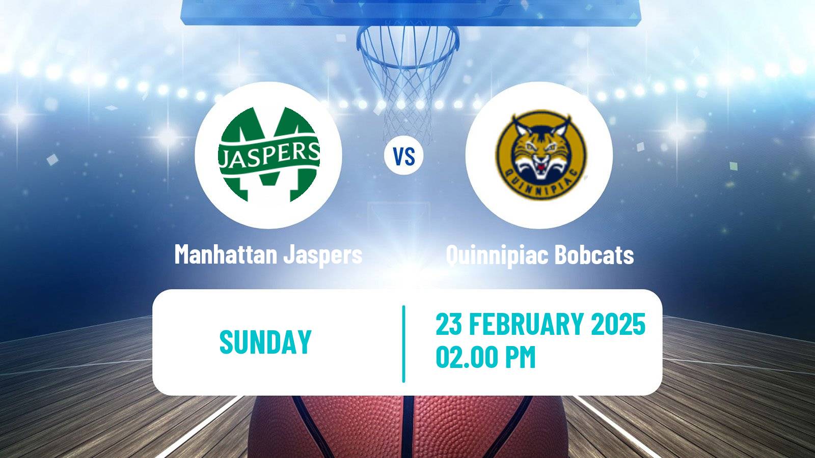 Basketball NCAA College Basketball Manhattan Jaspers - Quinnipiac Bobcats