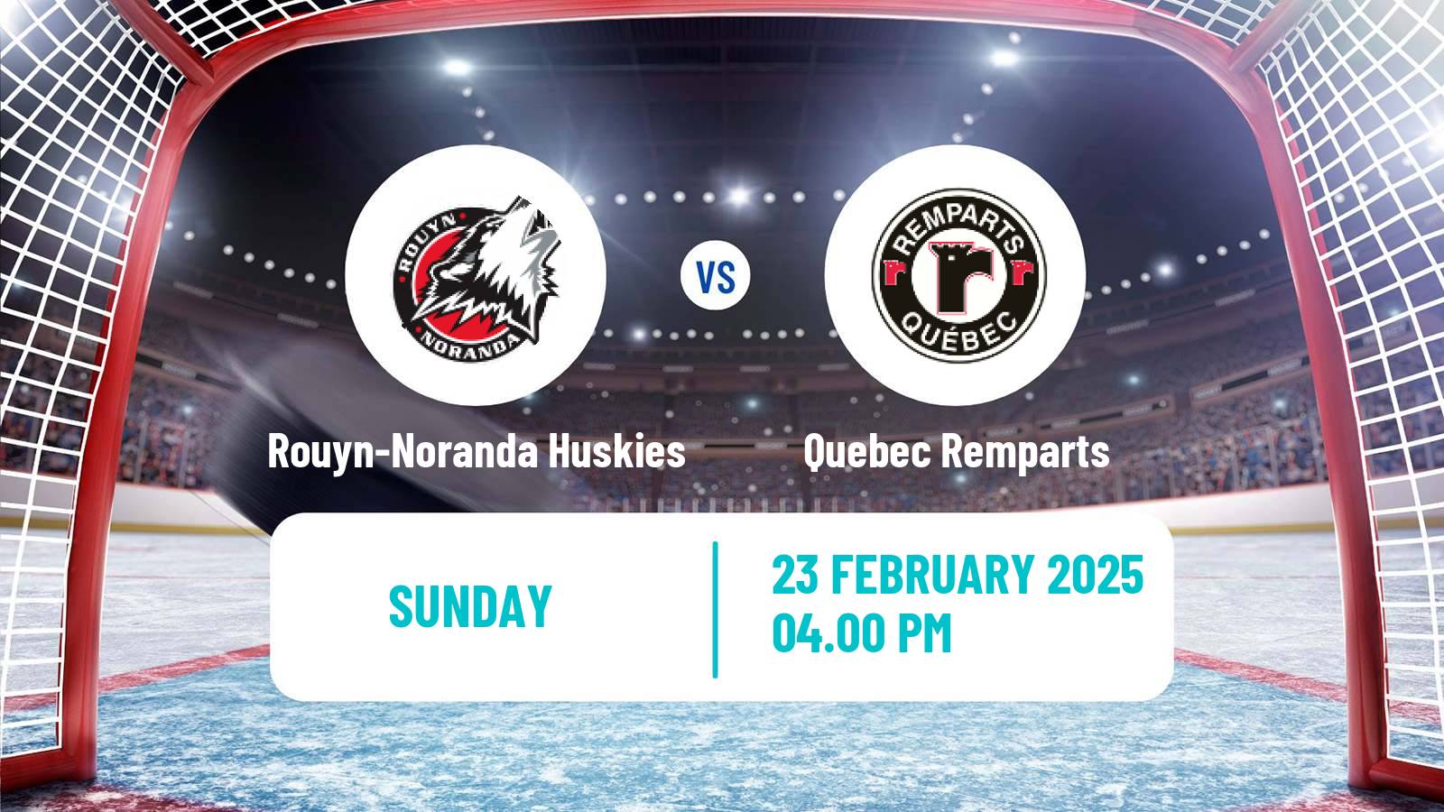 Hockey QMJHL Rouyn-Noranda Huskies - Quebec Remparts