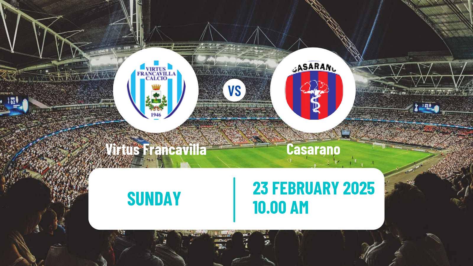 Soccer Italian Serie D - Group H Virtus Francavilla - Casarano