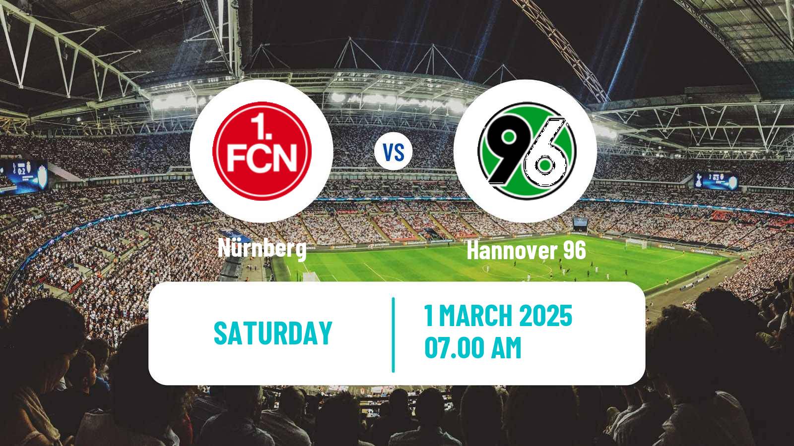 Soccer German 2 Bundesliga Nürnberg - Hannover