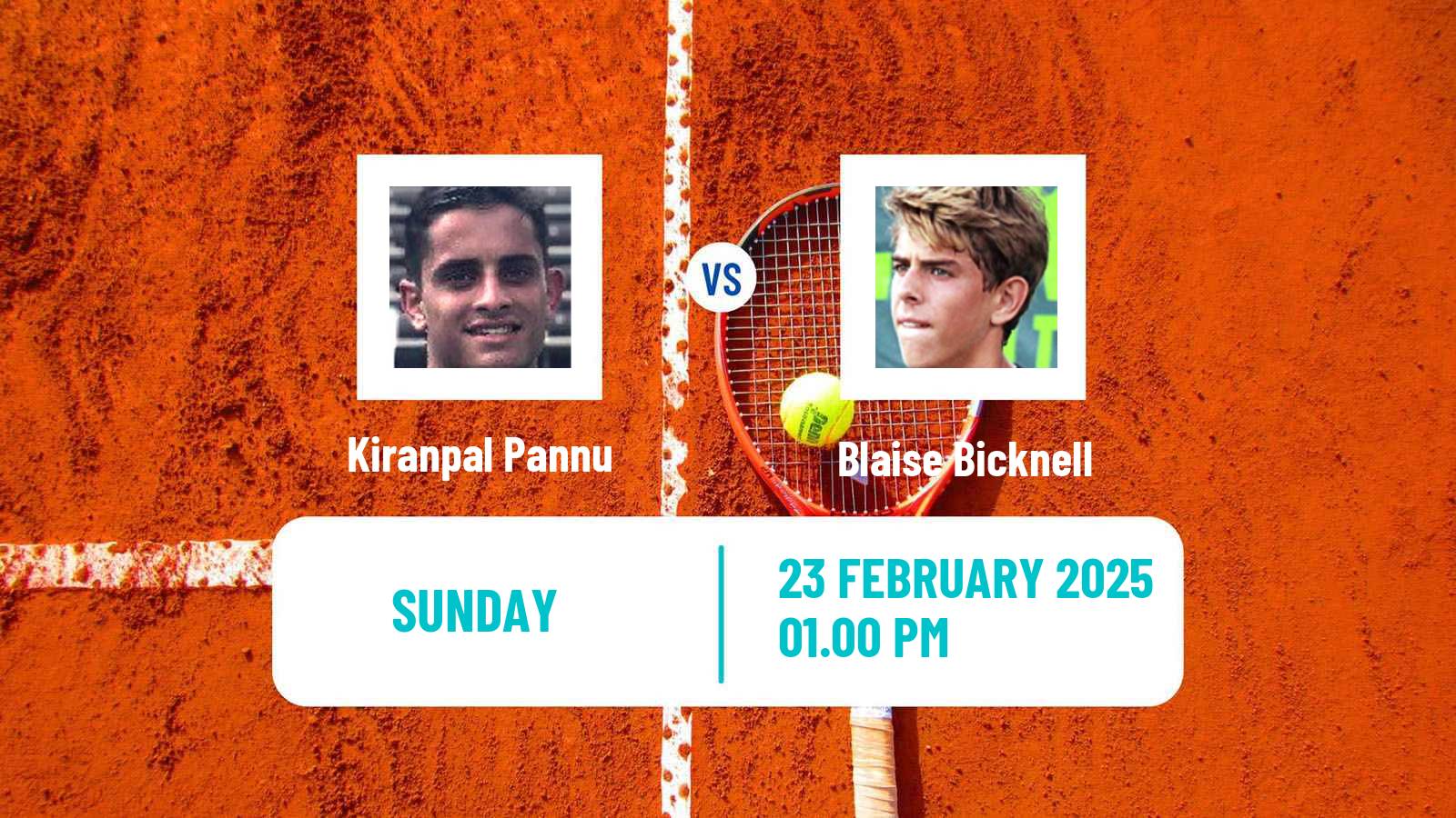 Tennis San Diego Challenger Men Kiranpal Pannu - Blaise Bicknell