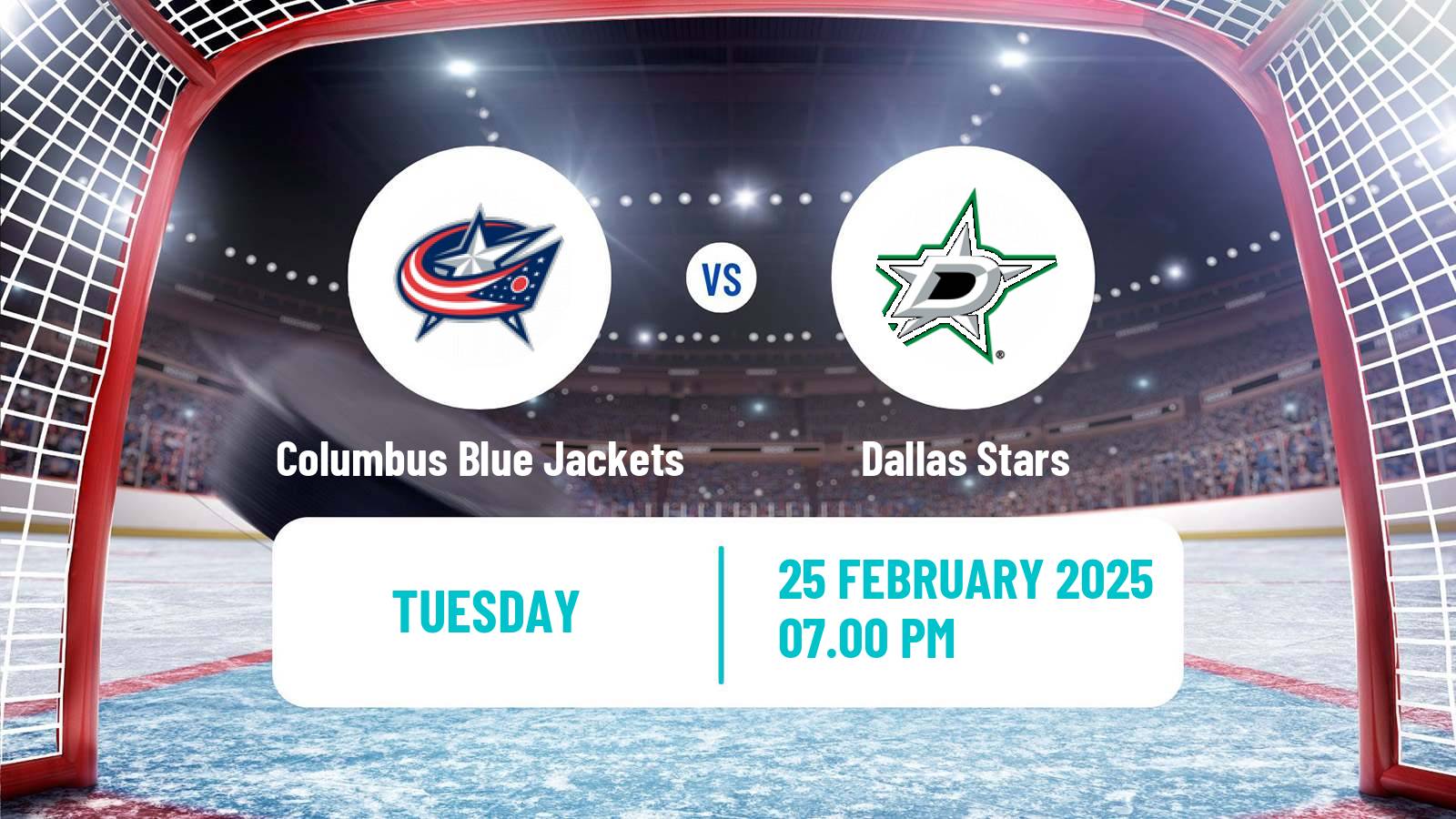 Hockey NHL Columbus Blue Jackets - Dallas Stars