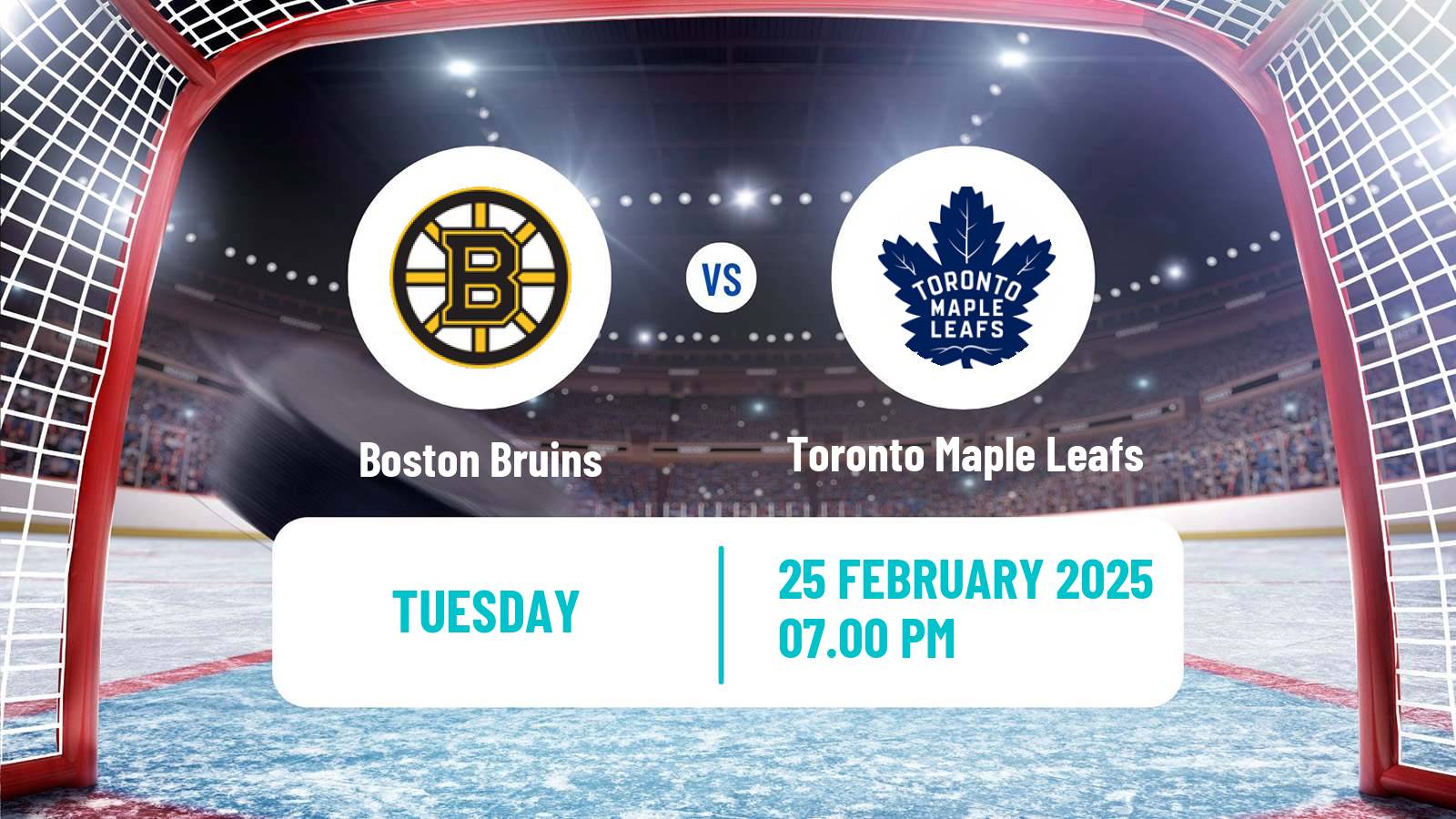 Hockey NHL Boston Bruins - Toronto Maple Leafs