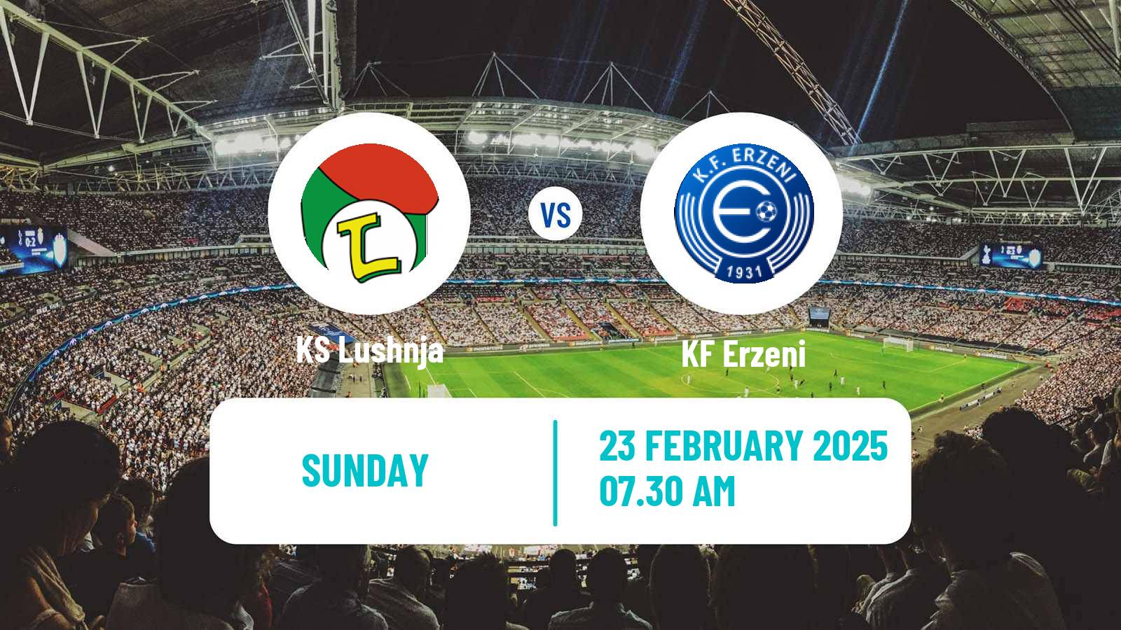 Soccer Albanian First Division Lushnja - Erzeni