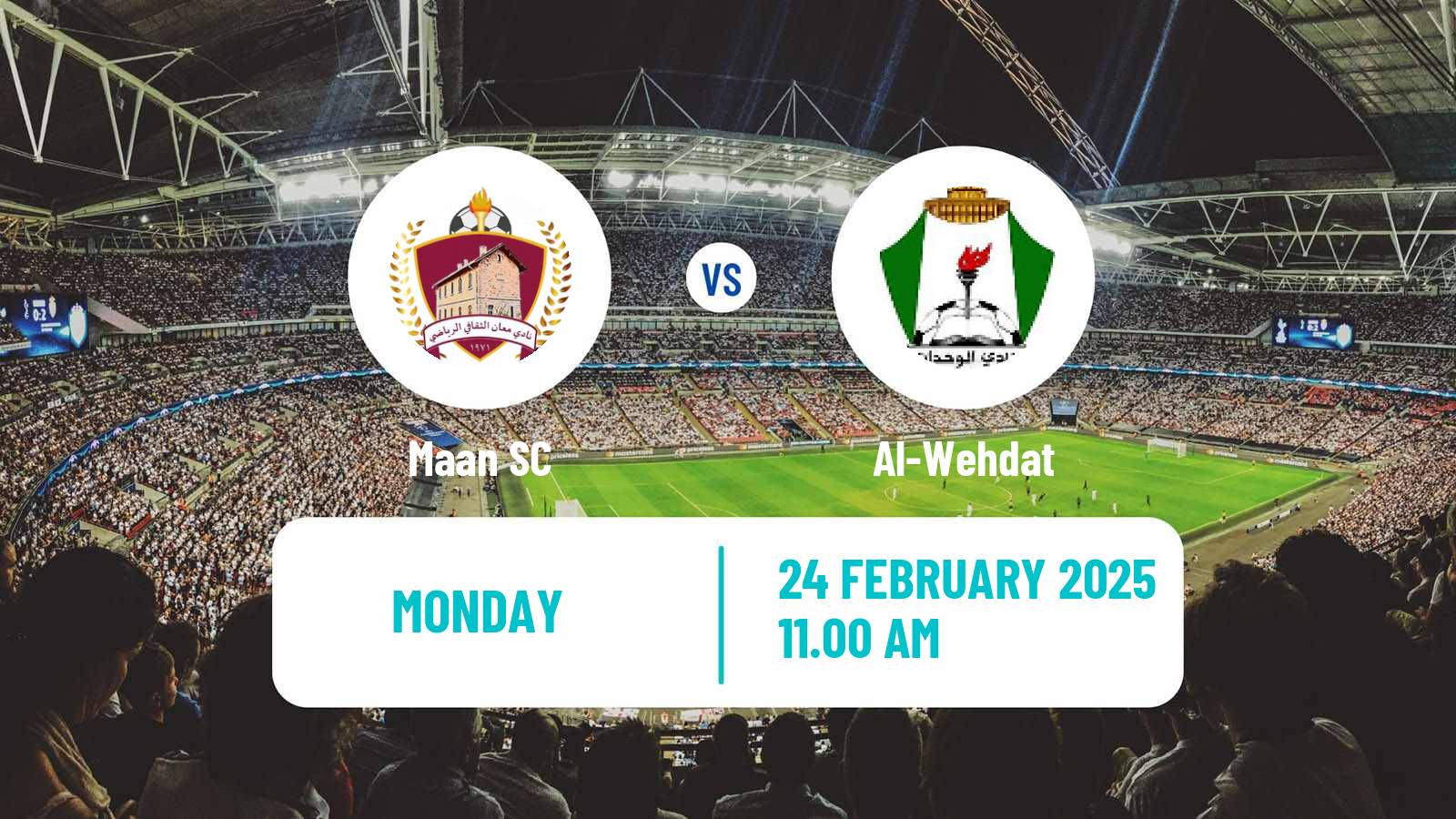 Soccer Jordan Premier League Maan - Al-Wehdat
