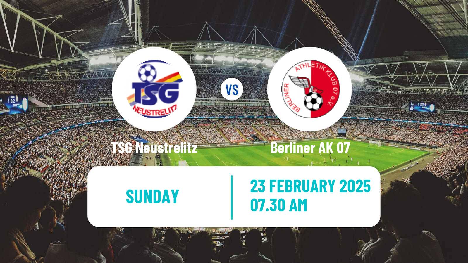 Soccer German Oberliga NOFV-Nord TSG Neustrelitz - Berliner AK 07