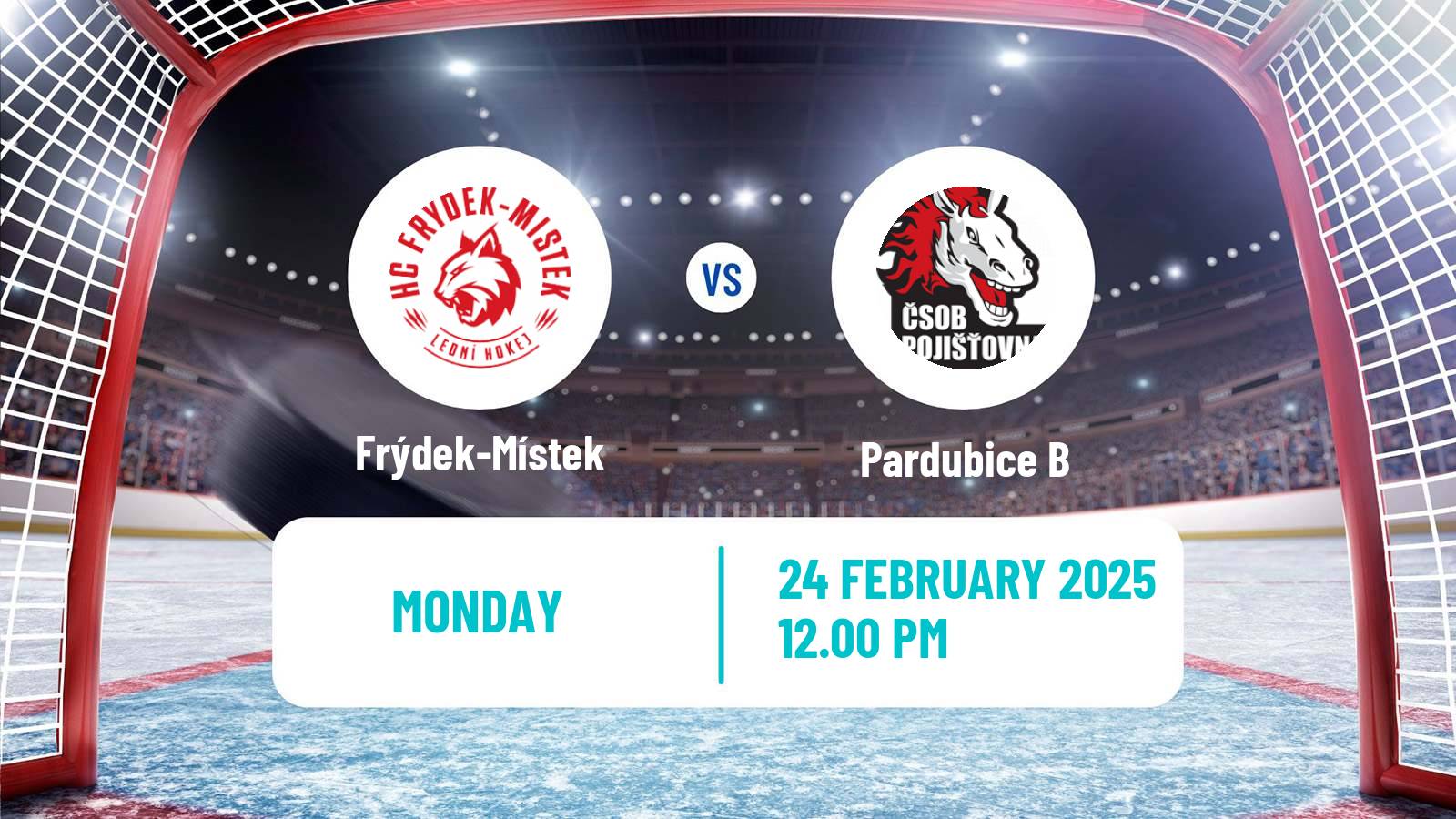 Hockey Czech Chance Liga Frýdek-Místek - Pardubice B