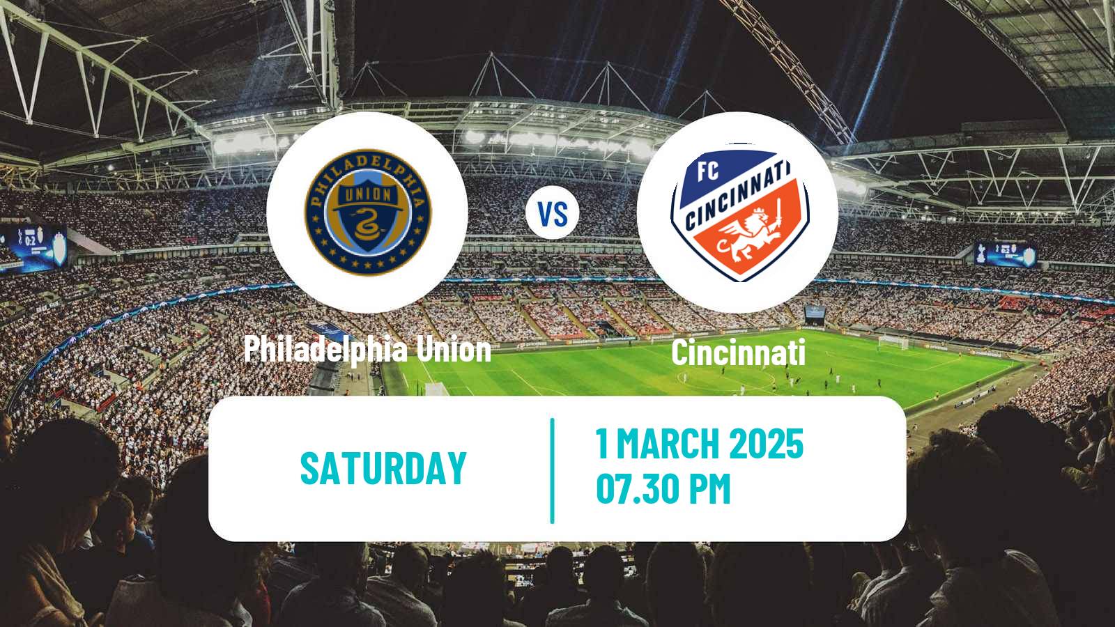Soccer MLS Philadelphia Union - Cincinnati