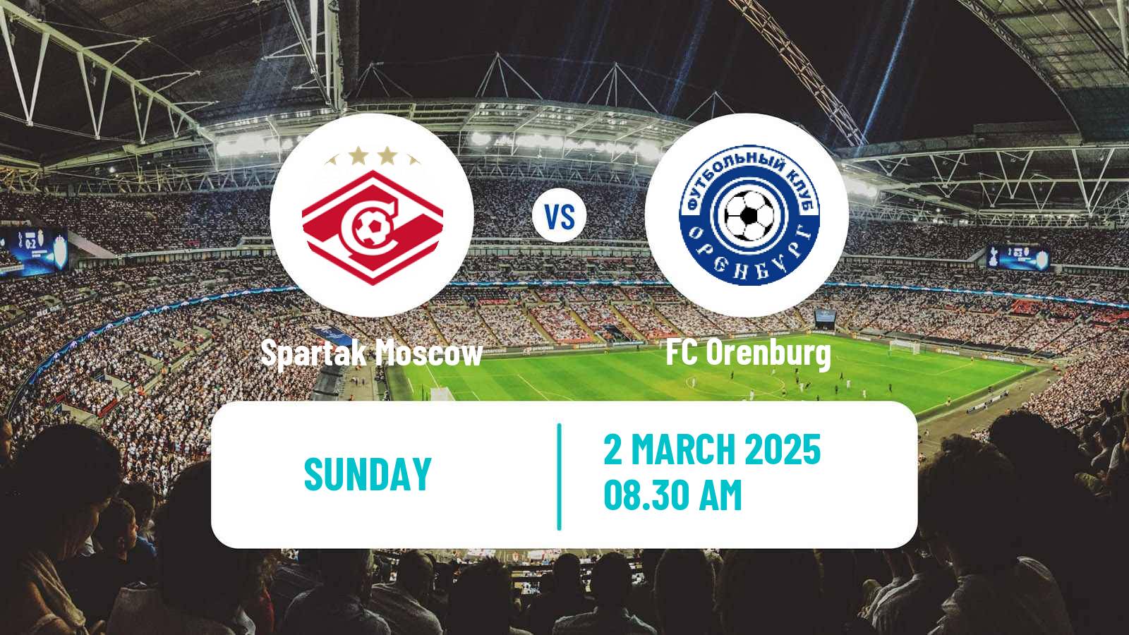 Soccer Russian Premier League Spartak Moscow - Orenburg