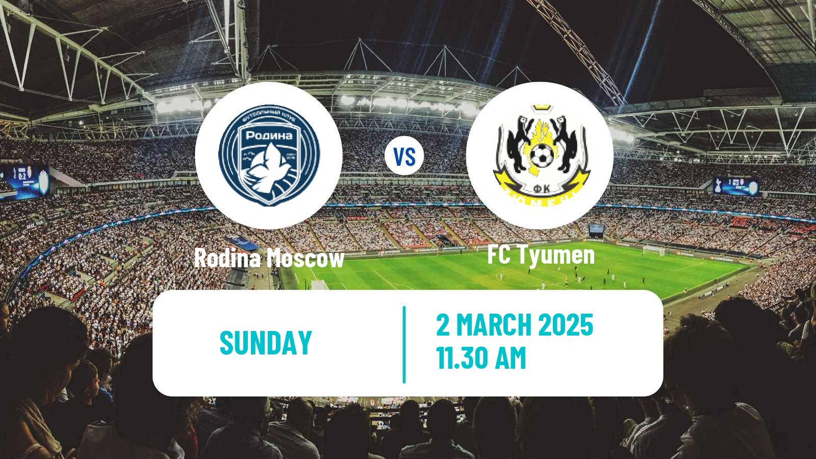 Soccer Russian FNL Rodina Moscow - Tyumen