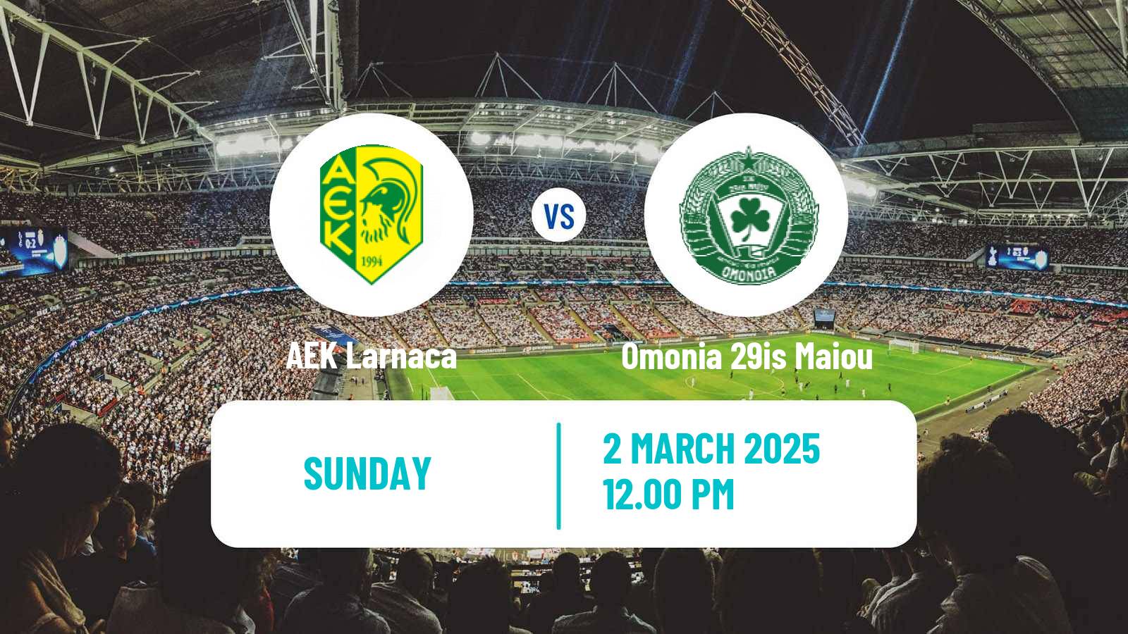 Soccer Cypriot First Division AEK Larnaca - Omonia 29is Maiou