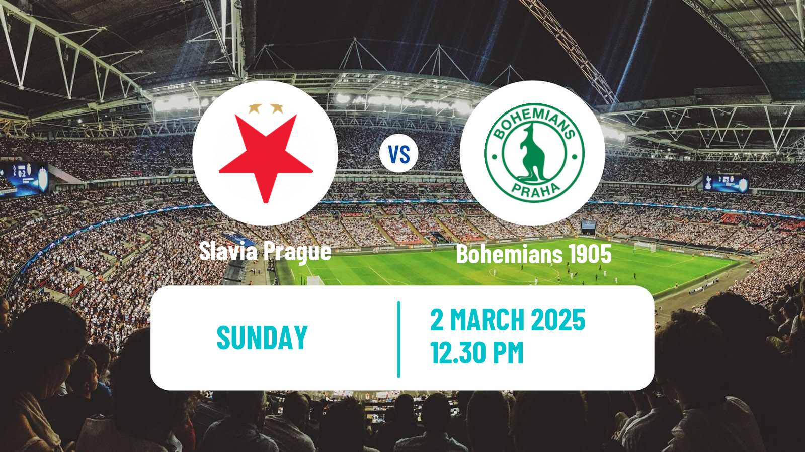 Soccer Czech 1 Liga Slavia Prague - Bohemians 1905