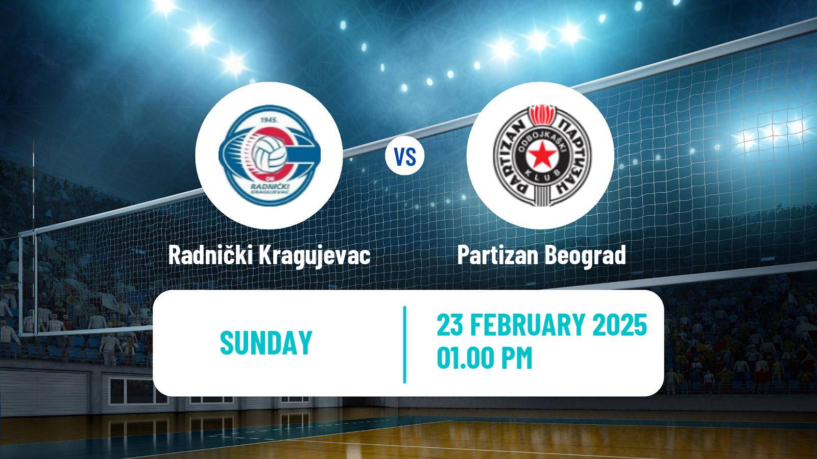 Volleyball Serbian Cup Volleyball Radnički Kragujevac - Partizan Beograd