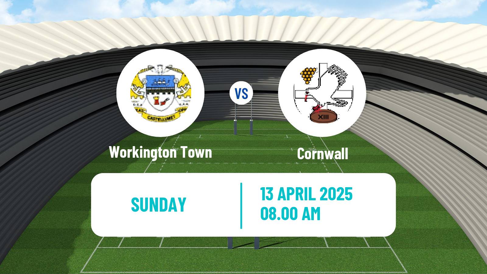 Rugby league English League 1 Rugby League Workington Town - Cornwall