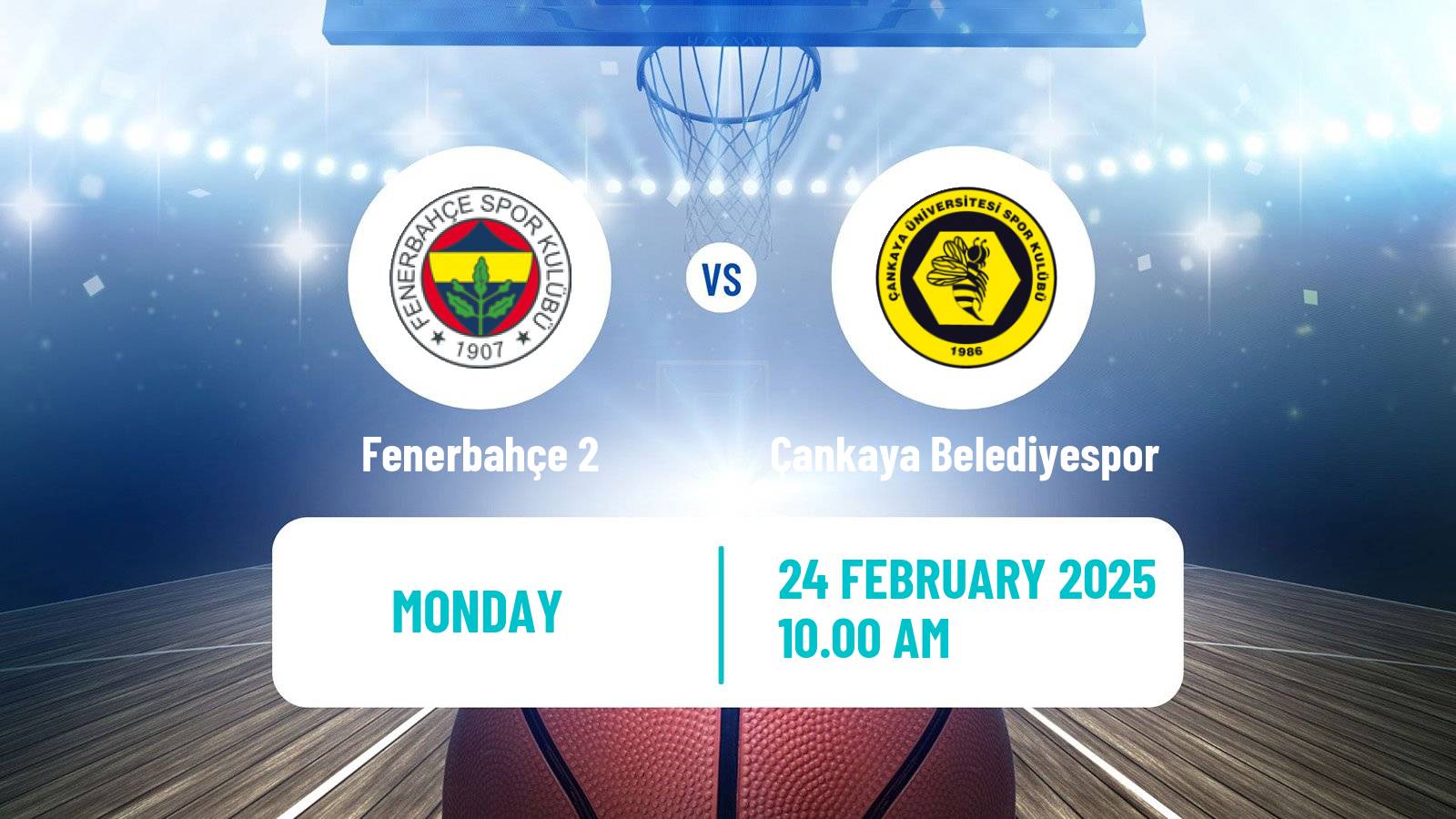 Basketball Turkish TKBL Women Fenerbahçe 2 - Çankaya Belediyespor
