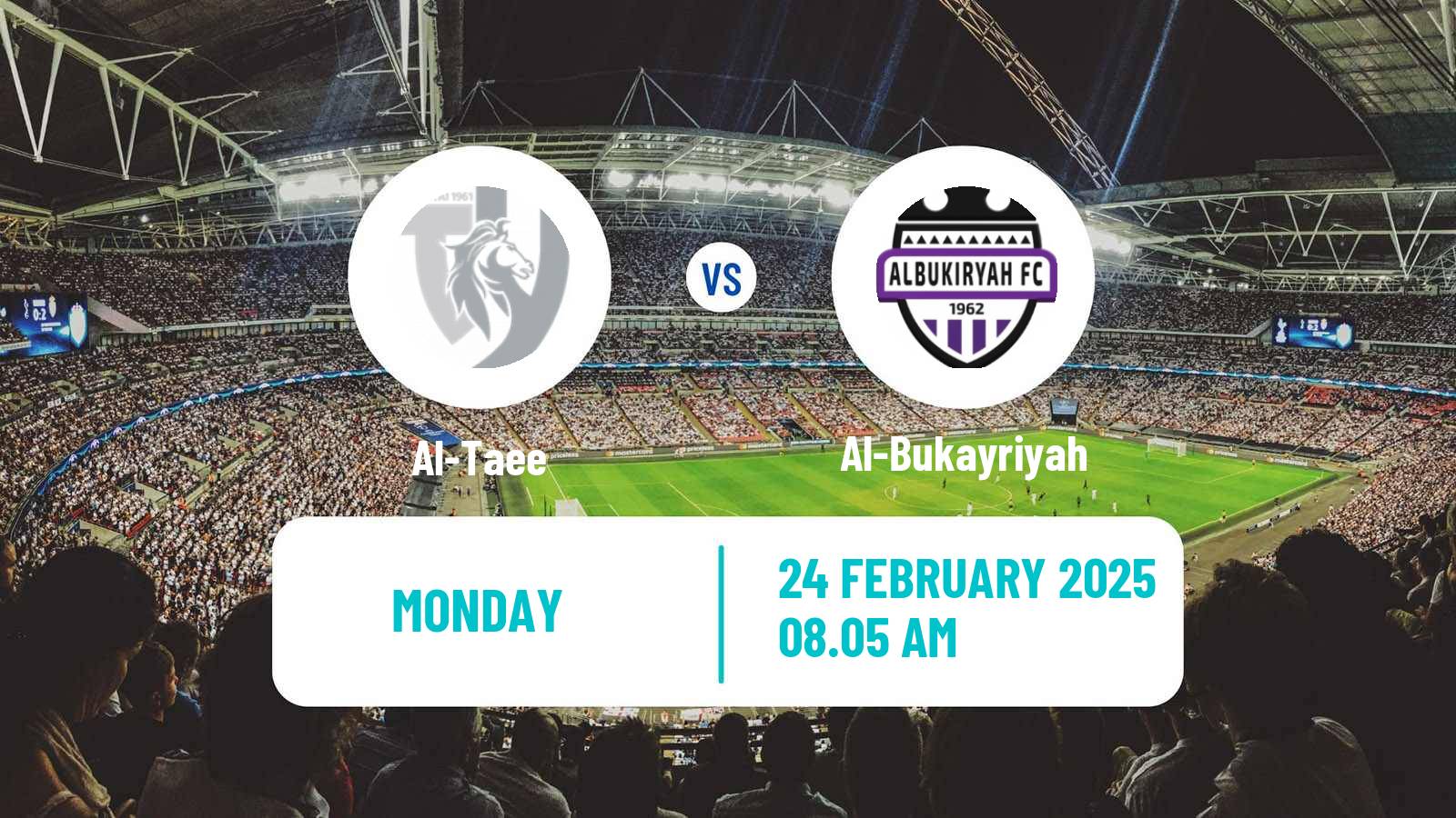 Soccer Saudi Division 1 Al-Taee - Al-Bukayriyah