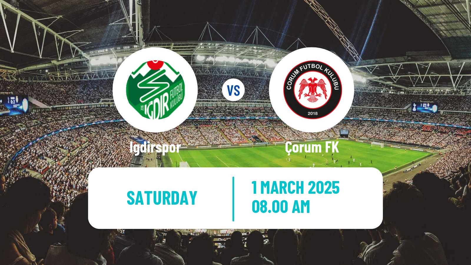 Soccer Turkish First League Igdirspor - Çorum