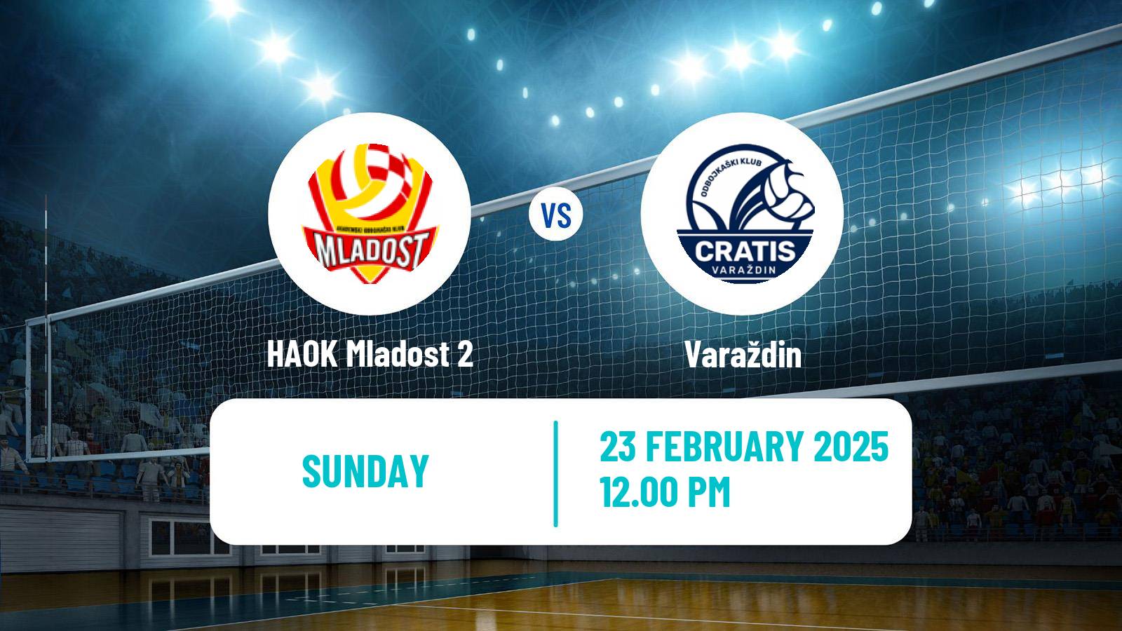 Volleyball Croatian Prva Liga Volleyball Women HAOK Mladost 2 - Varaždin