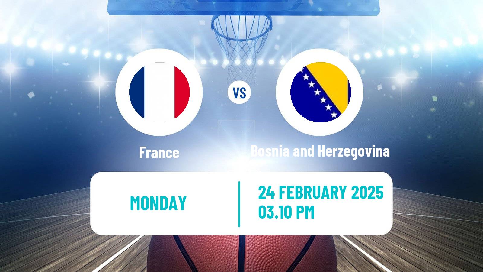 Basketball EuroBasket France - Bosnia and Herzegovina