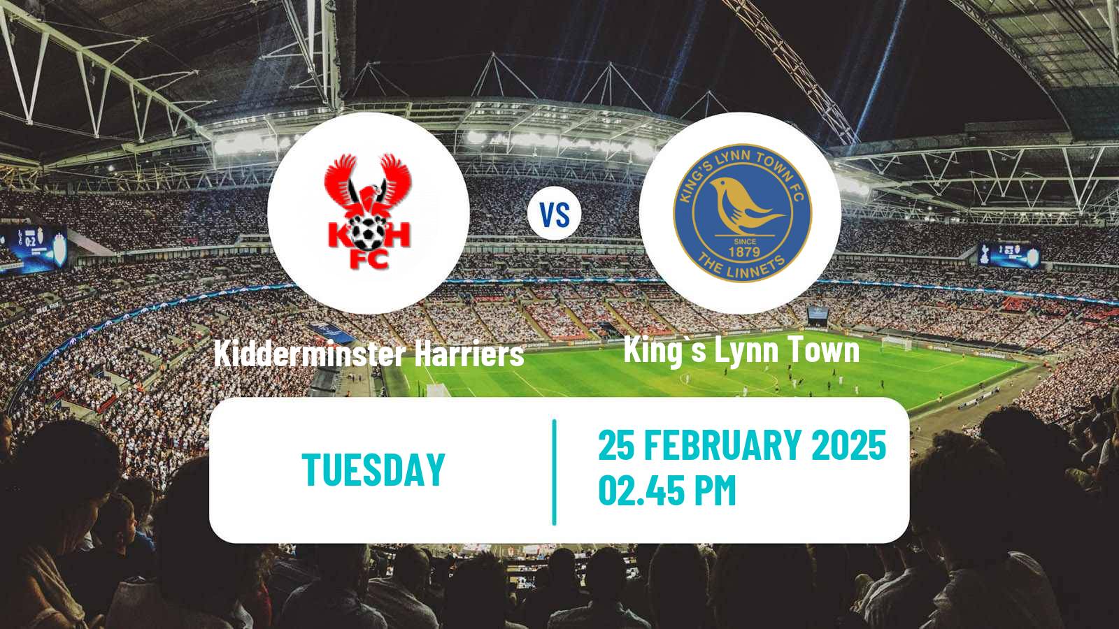 Soccer English National League North Kidderminster Harriers - King`s Lynn Town
