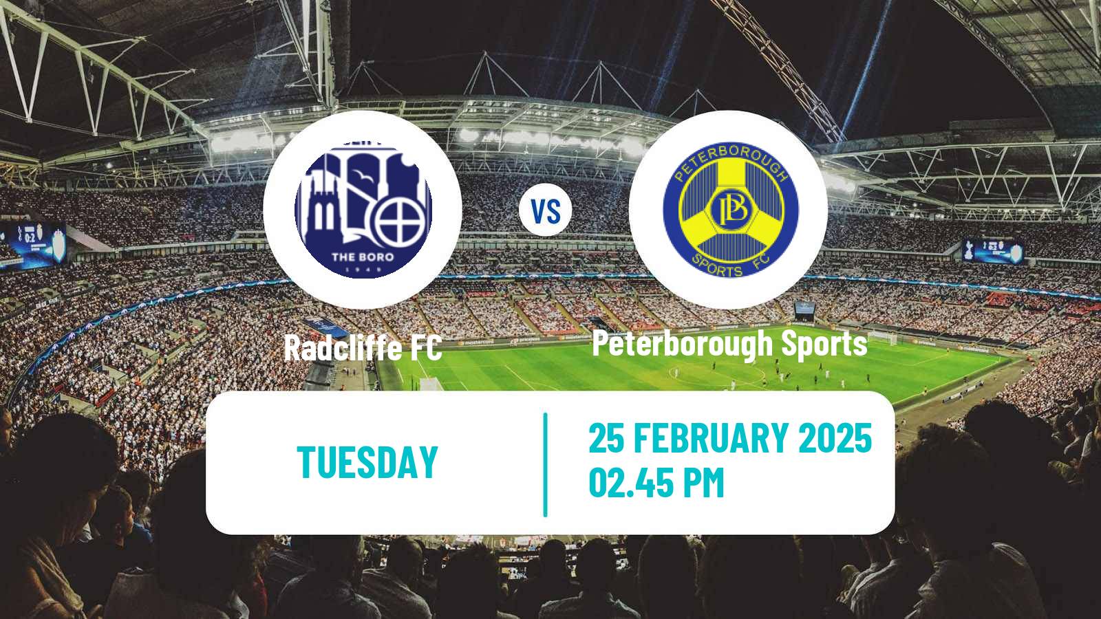 Soccer English National League North Radcliffe - Peterborough Sports
