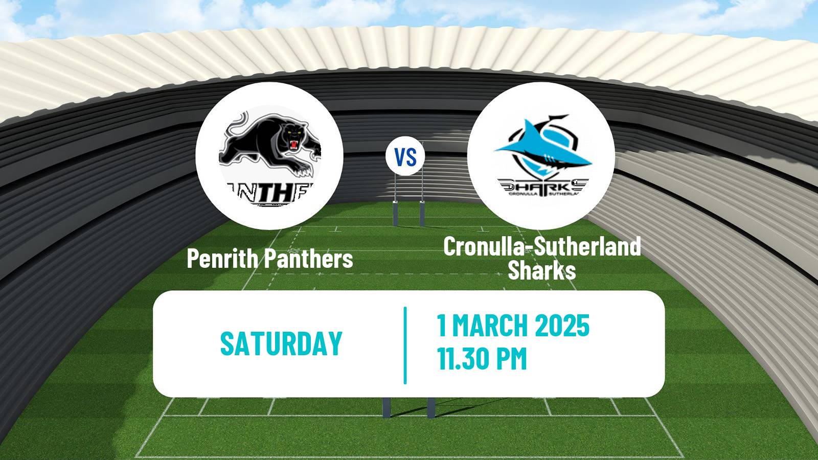 Rugby league Australian NRL Penrith Panthers - Cronulla-Sutherland Sharks