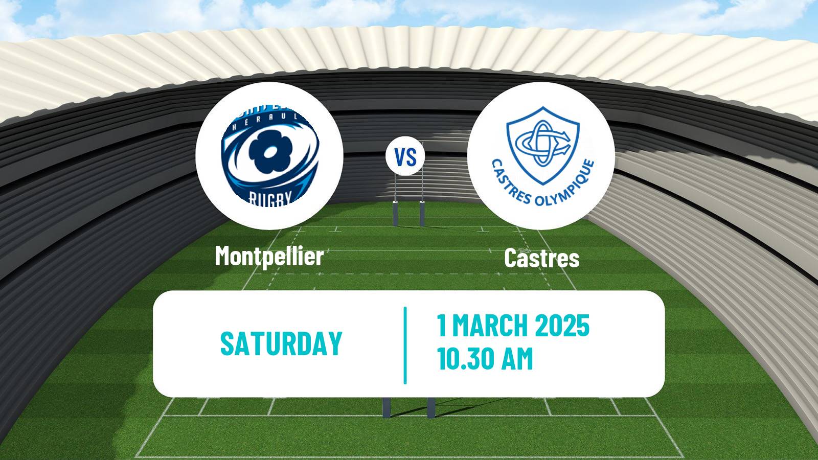 Rugby union French Top 14 Montpellier - Castres