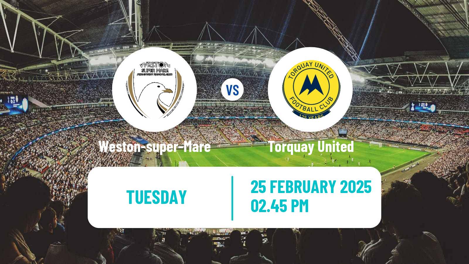 Soccer English National League South Weston-super-Mare - Torquay United