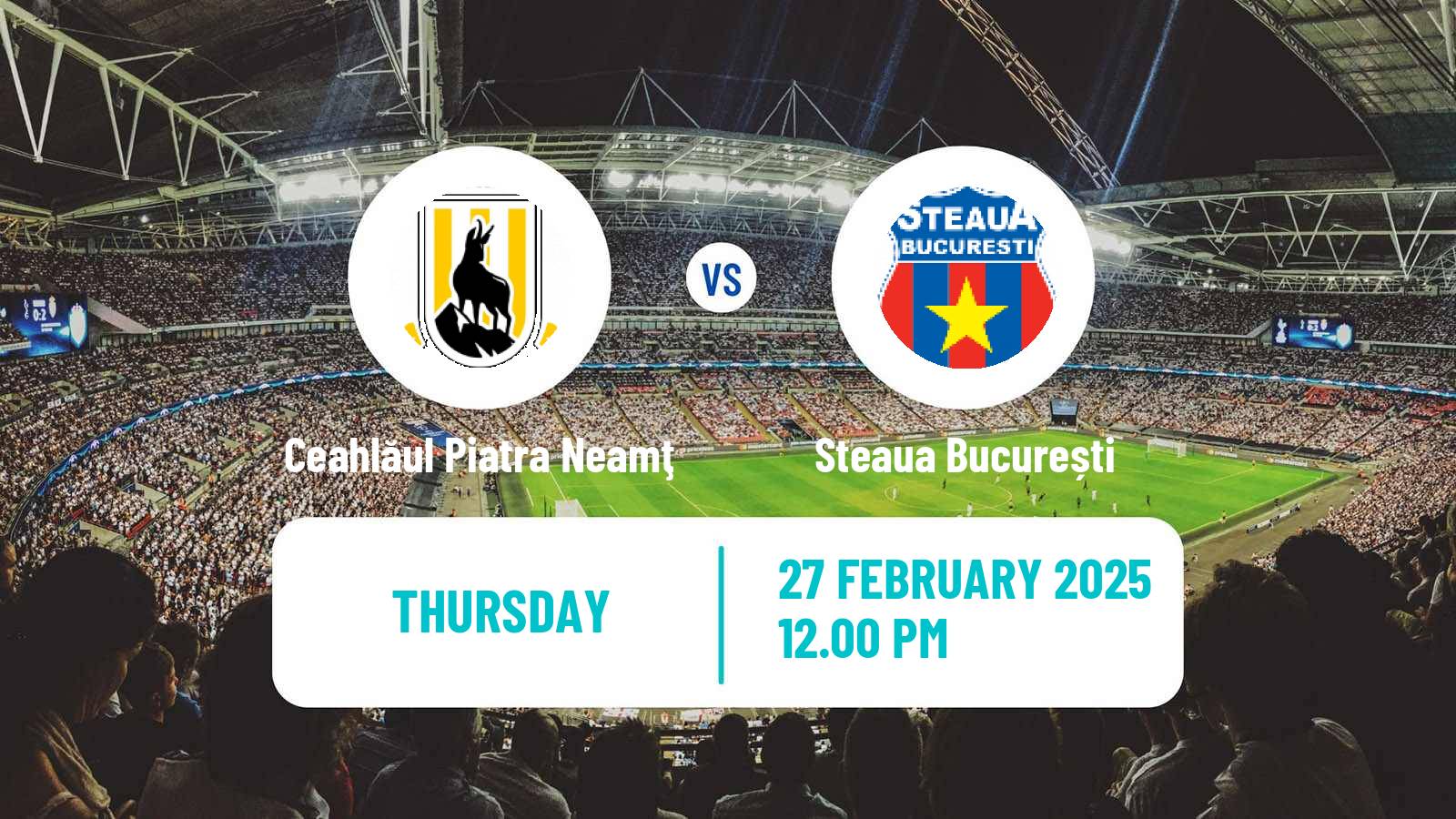 Soccer Romanian Division 2 Ceahlăul Piatra Neamţ - Steaua București