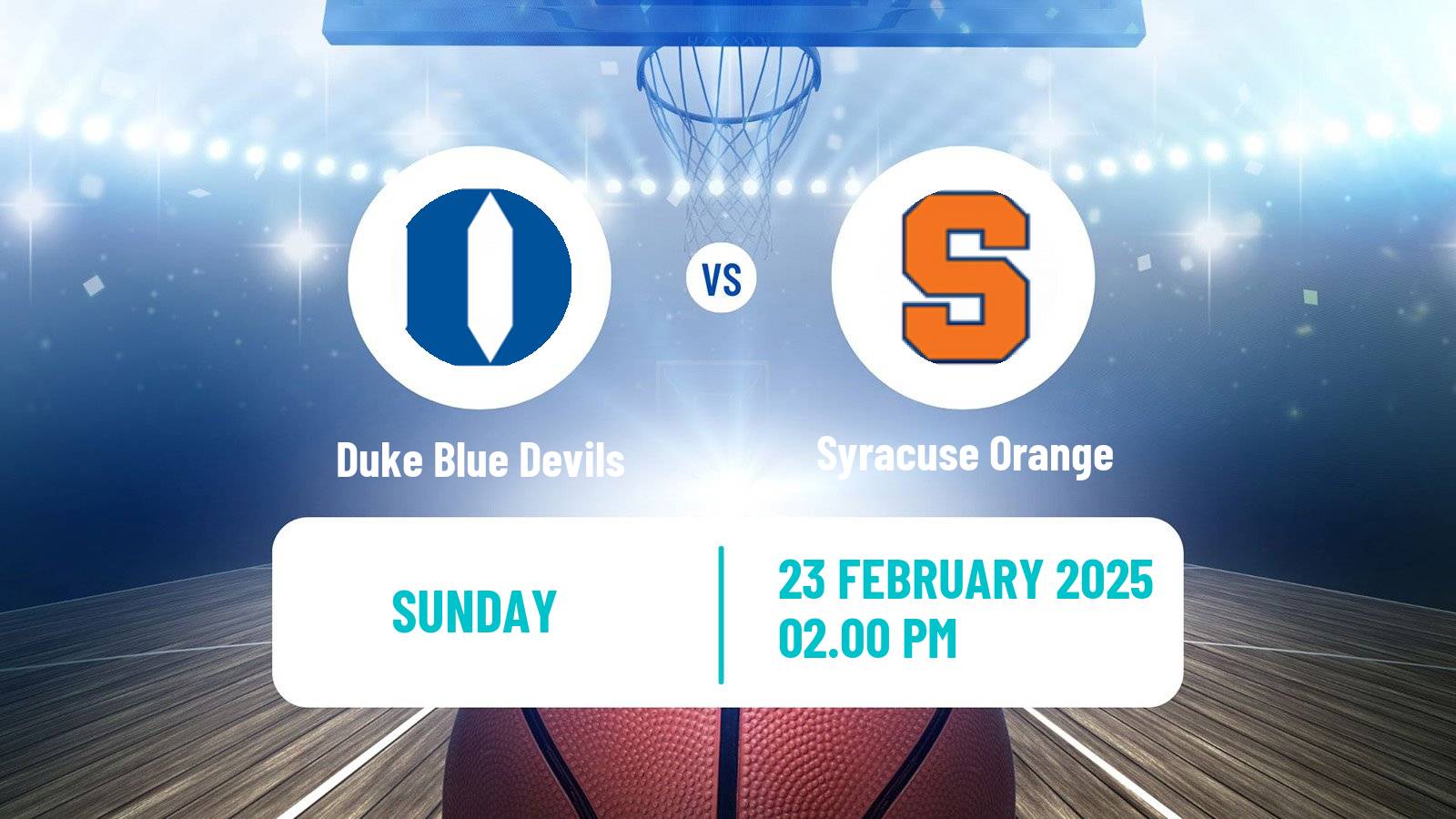Basketball NCAA College Basketball Women Duke Blue Devils - Syracuse Orange
