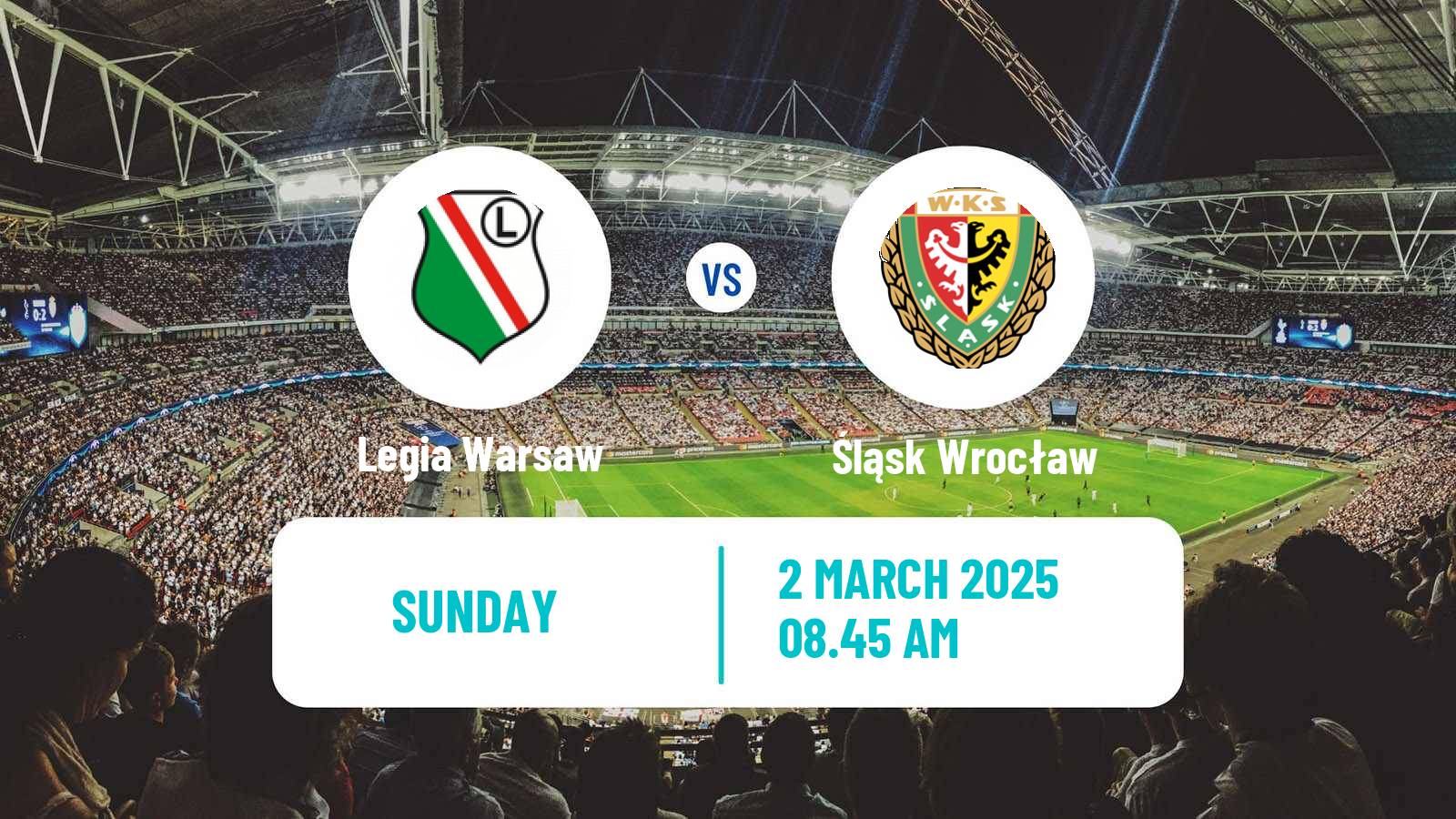 Soccer Polish Ekstraklasa Legia Warsaw - Śląsk Wrocław