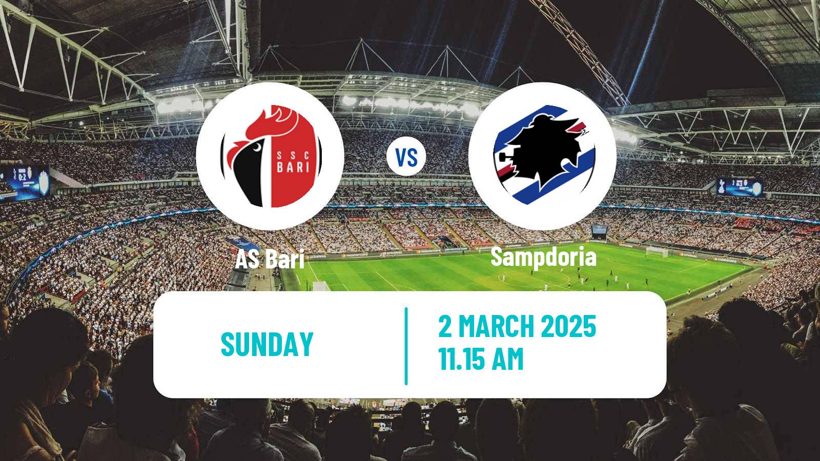 Soccer Italian Serie B Bari - Sampdoria