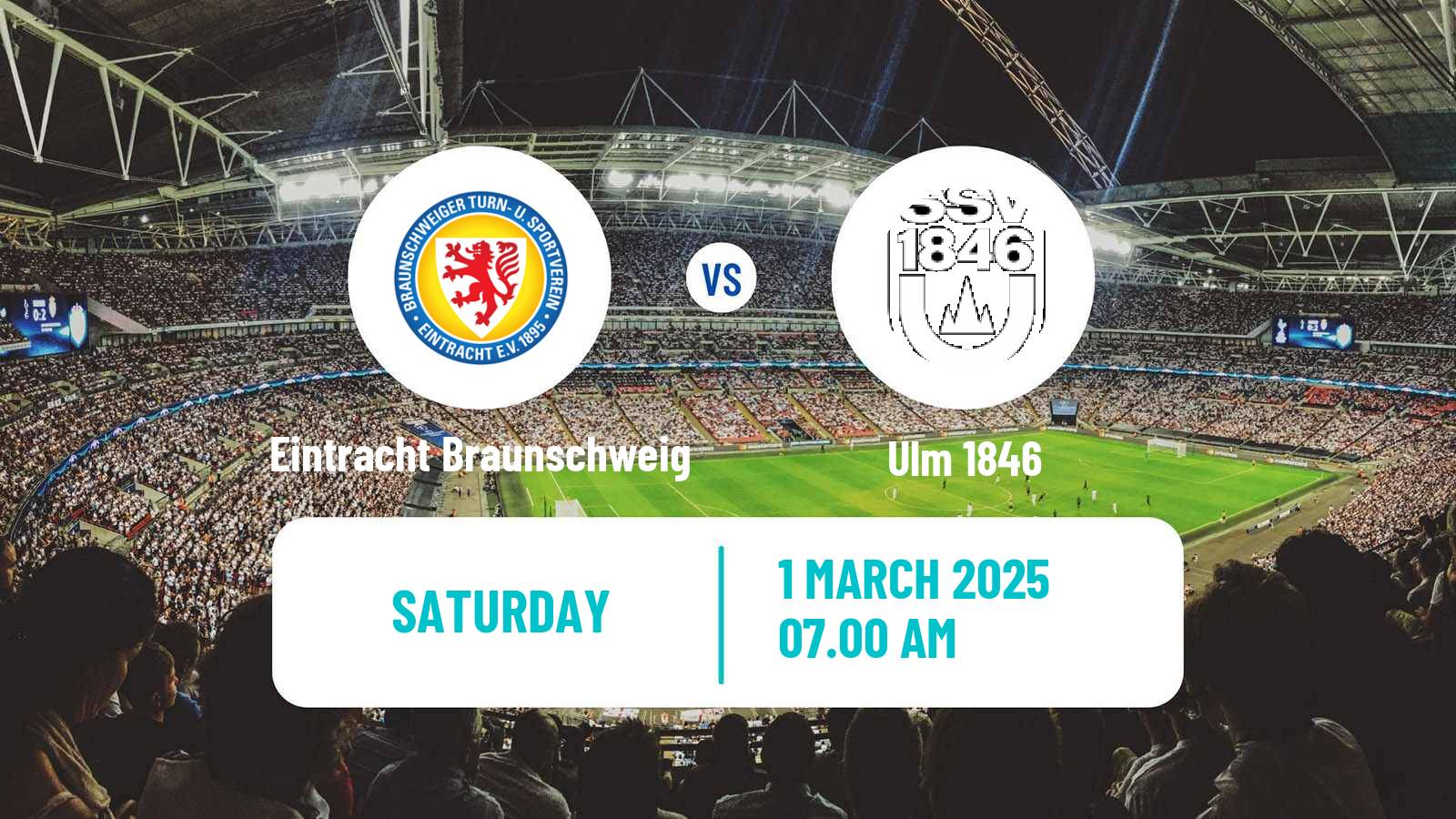 Soccer German 2 Bundesliga Eintracht Braunschweig - Ulm 1846