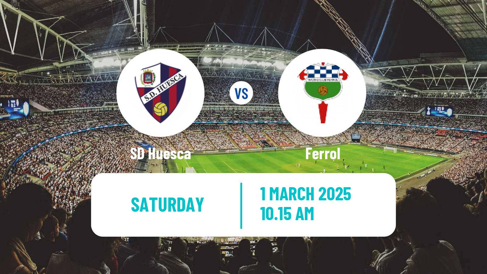 Soccer Spanish LaLiga2 Huesca - Ferrol