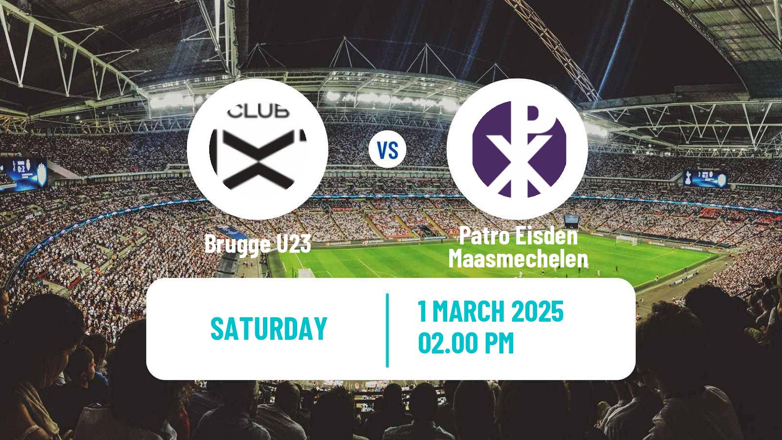 Soccer Belgian Сhallenger Pro League Brugge U23 - Patro Eisden Maasmechelen