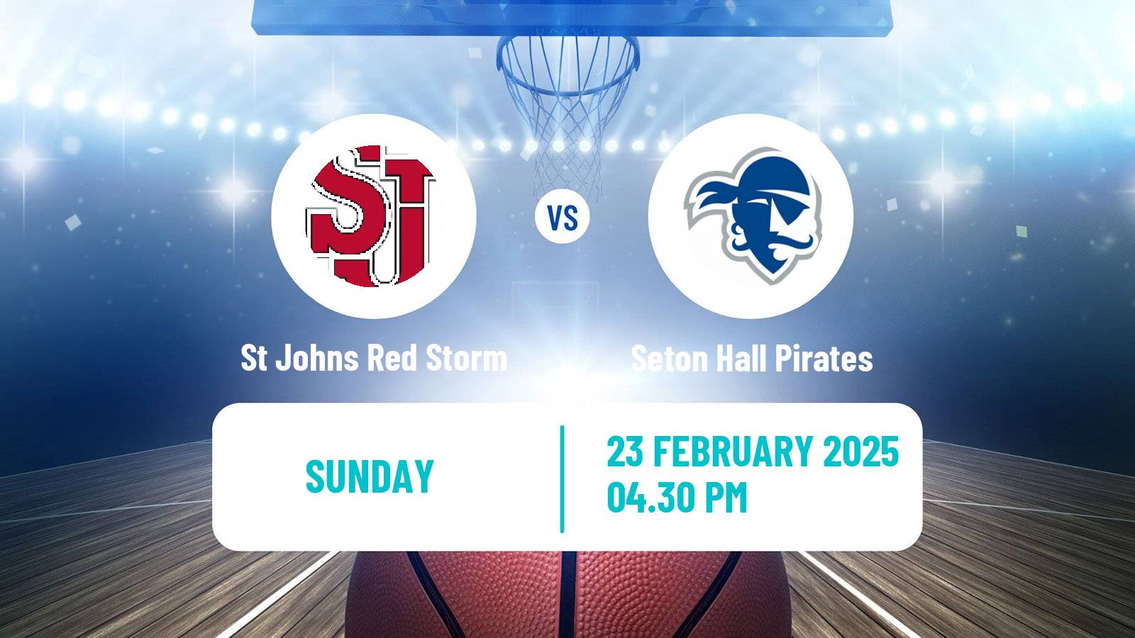 Basketball NCAA College Basketball Women St Johns Red Storm - Seton Hall Pirates