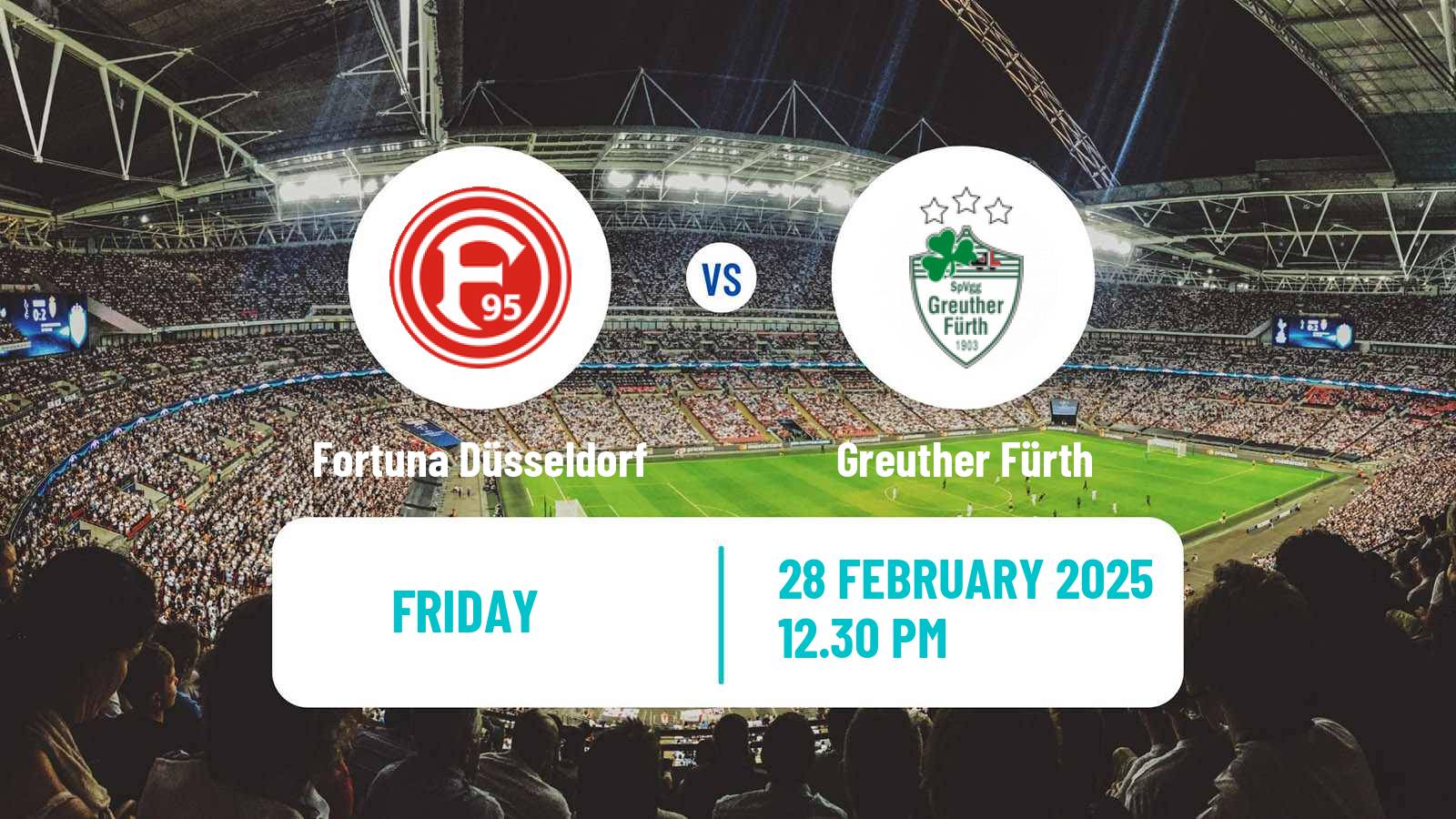 Soccer German 2 Bundesliga Fortuna Düsseldorf - Greuther Fürth
