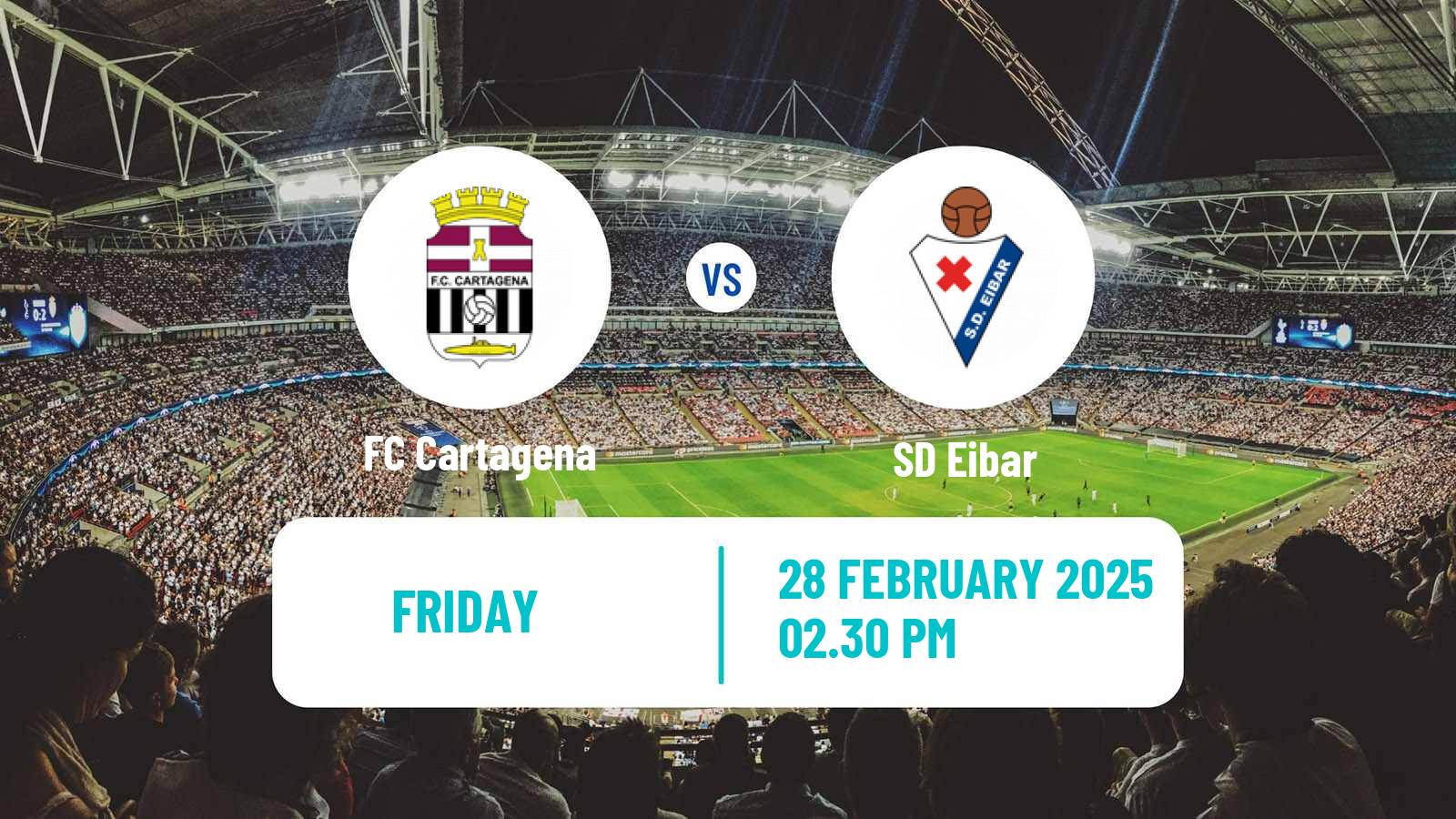 Soccer Spanish LaLiga2 Cartagena - Eibar